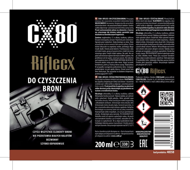 Produkt do konserwacji RifleCX- Zmywacz Do Czyszczenia - obrazek 3
