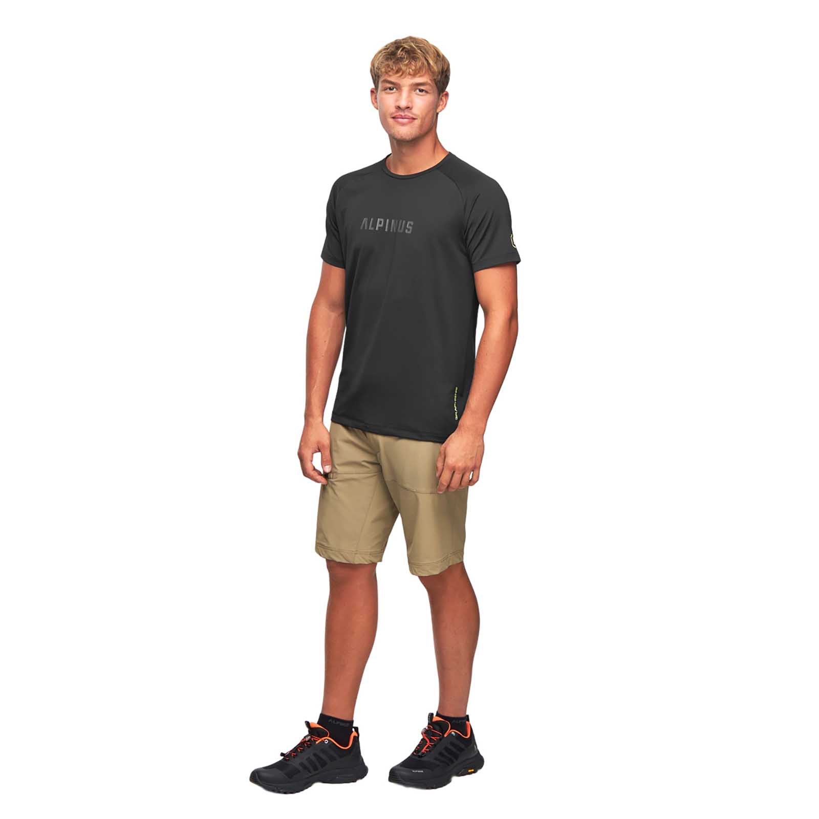 Koszulka męska grafen Alpinus Dirfi czarna 2XL - obrazek 3