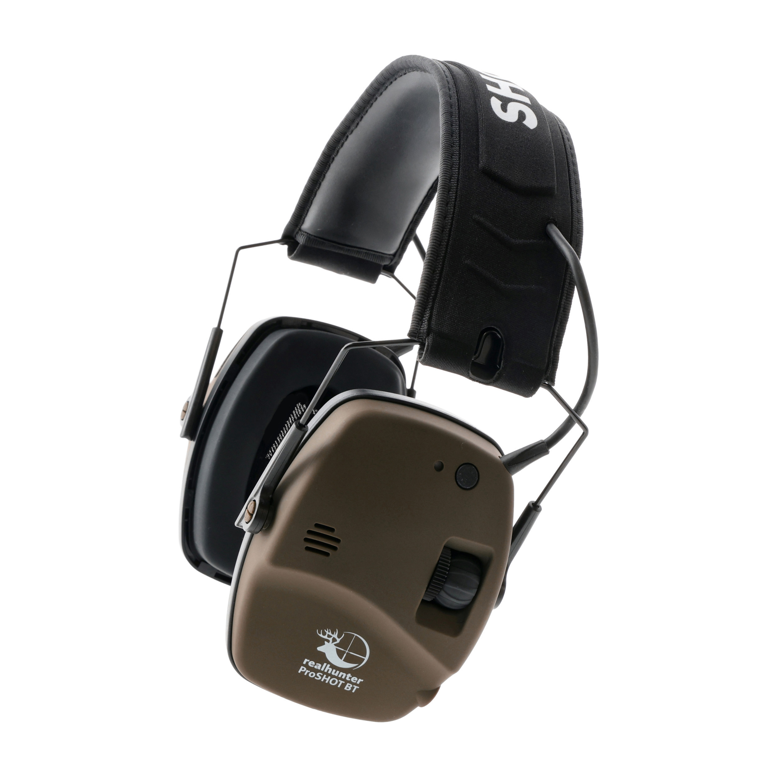 Ochronniki słuchu aktywne RealHunter Active ProSHOT BT brązowe - obrazek 2