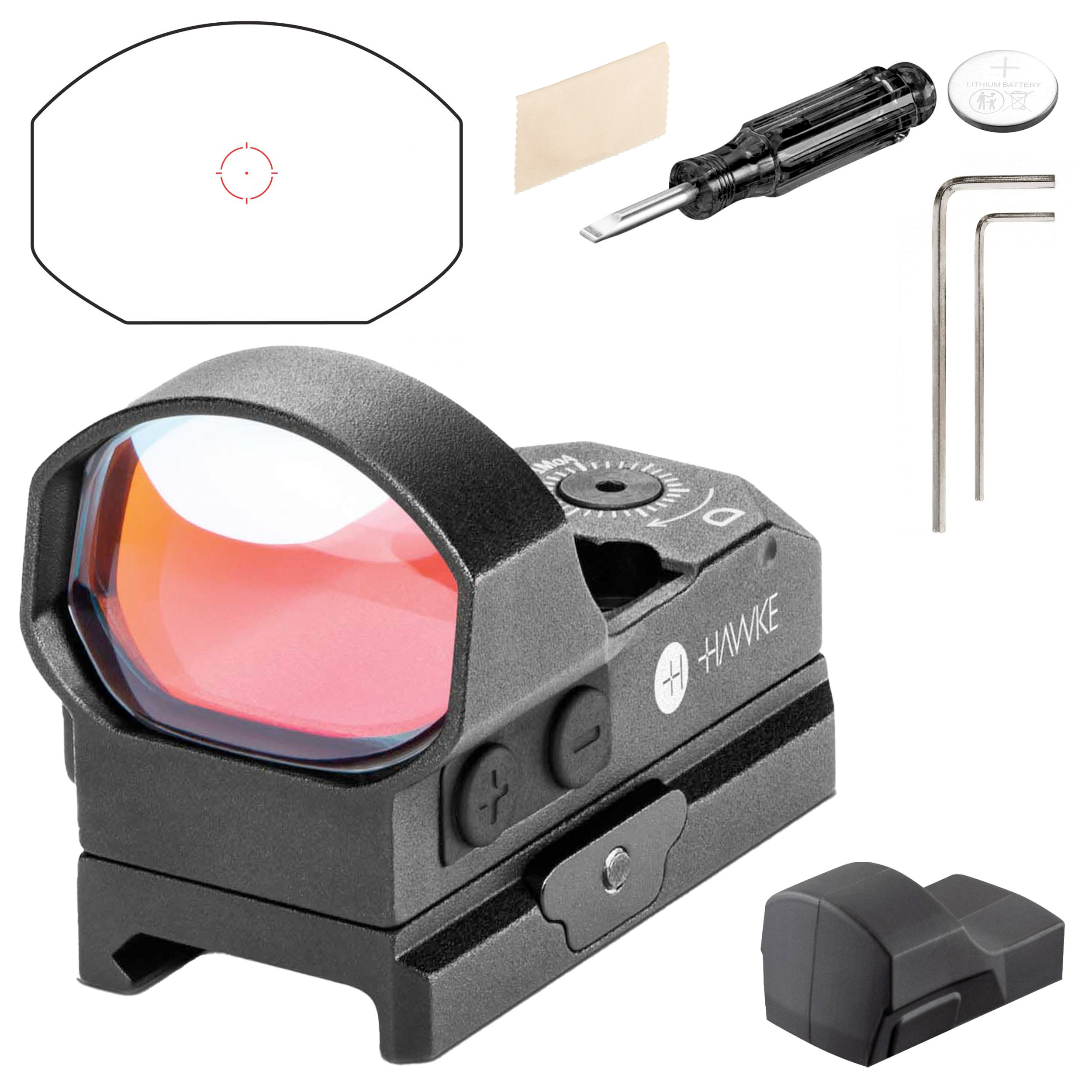 Kolimator otwarty Hawke Reflex Sight Wide View Circle Dot - obrazek 10