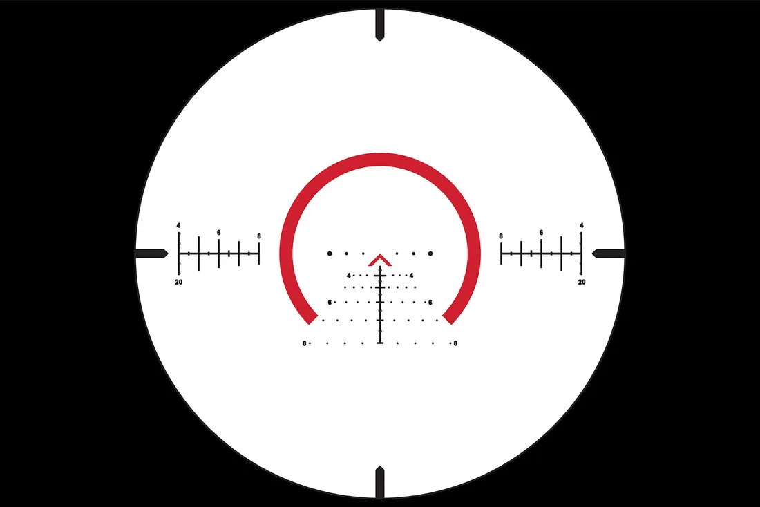 Luneta celownicza Primary Arms Compact PLx-1-8x24 mm FFP iR ACSS Raptor M8 Meter 5,56/.308 - obrazek 6