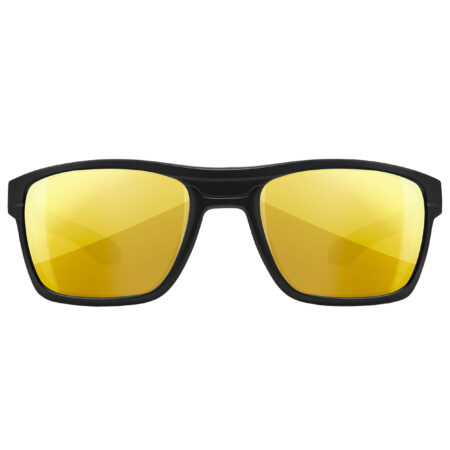 Okulary polaryzacyjne Wiley X Kingpin ACKNG04 amber gold mirror, czarne oprawki