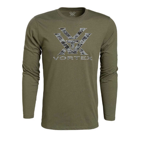 Koszulka męska Vortex Digi Camo Core Logo LS oliwkowa L