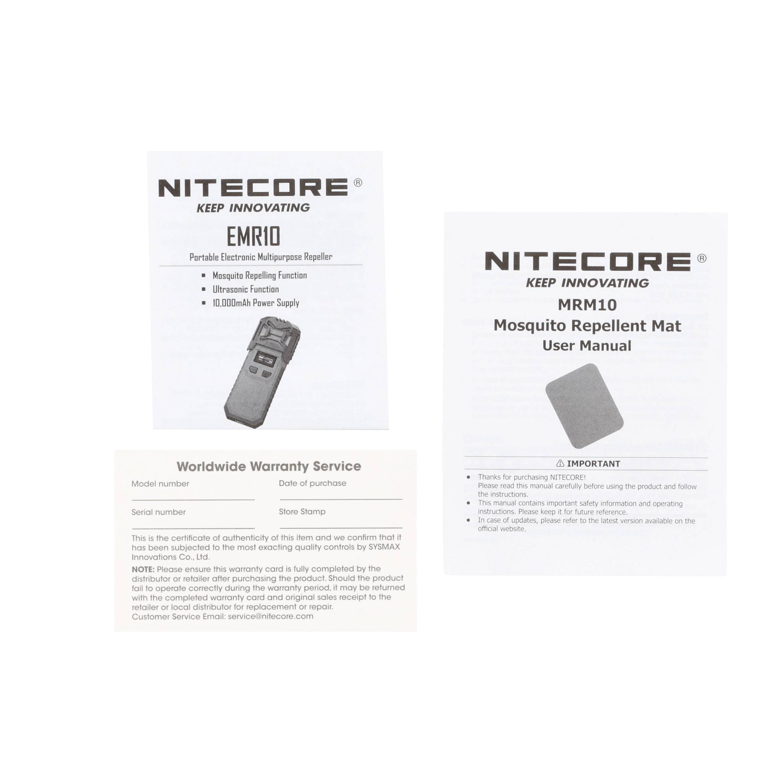 Odstraszacz komarów 2w1 Nitecore EMR10 czarny - obrazek 7