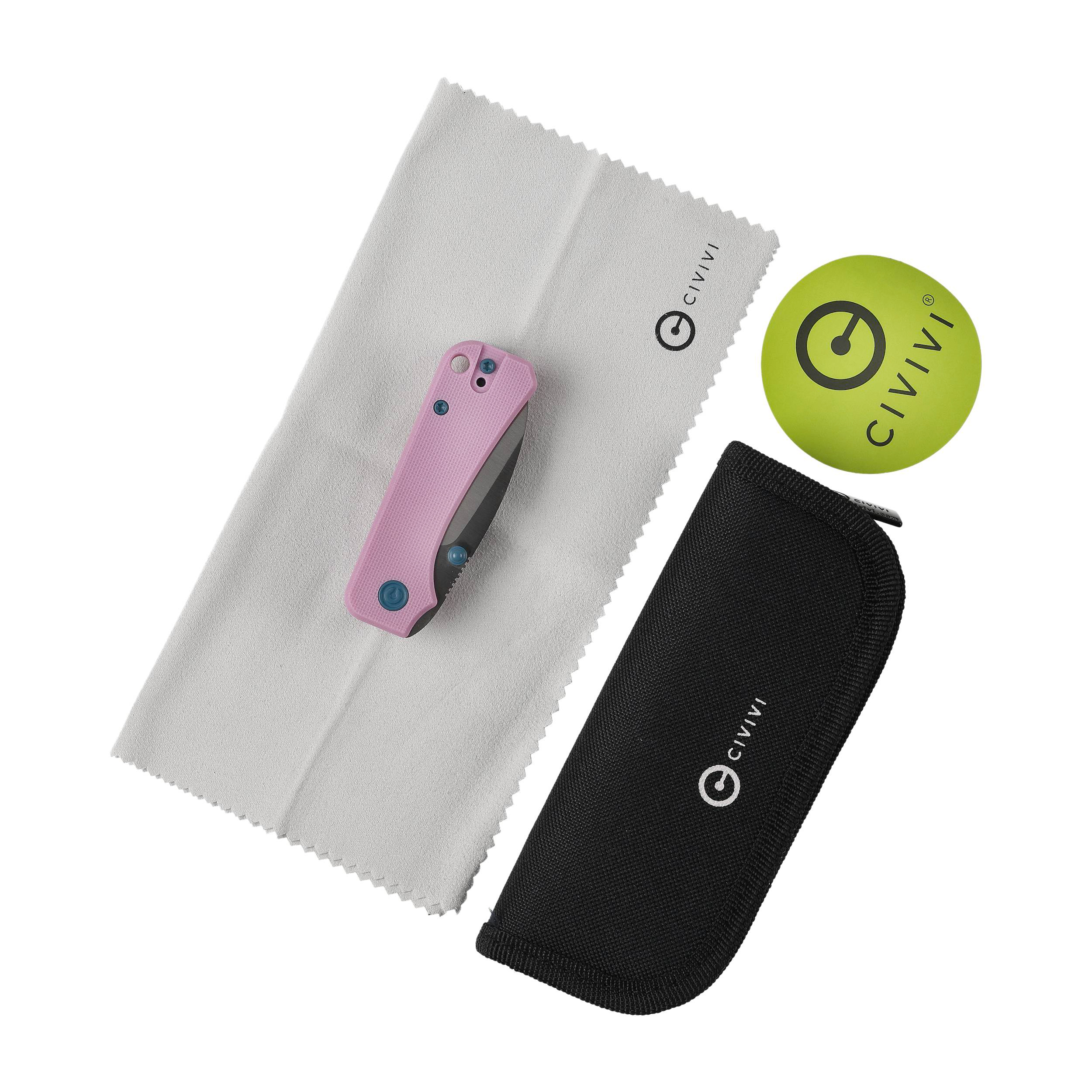 Nóż składany Civivi Baby Banter C19068S-10 powder pink - obrazek 6