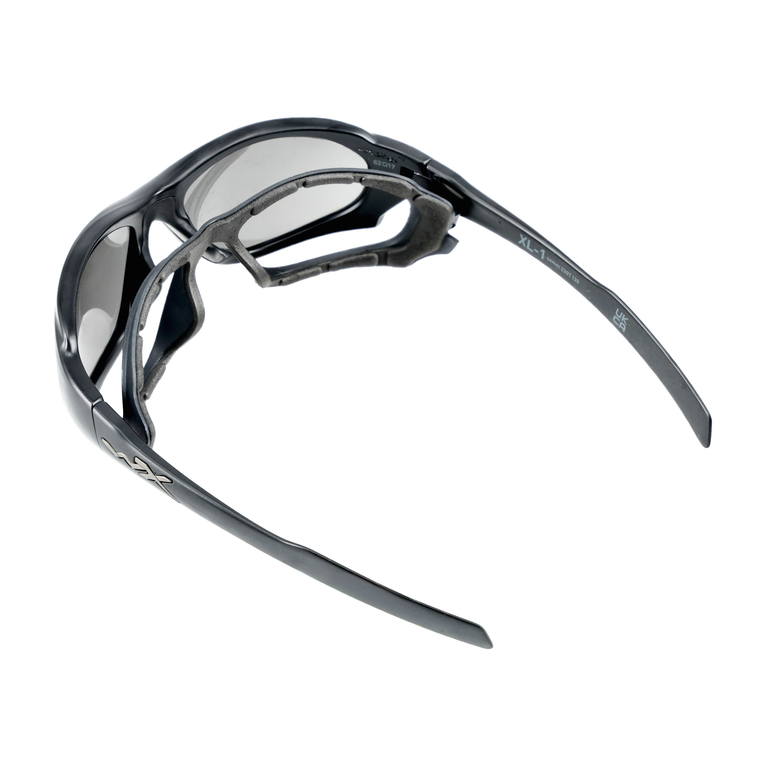 Okulary taktyczne Wiley X XL-1 Advanced Comm 2.5 grey / clear, czarne oprawki - obrazek 5