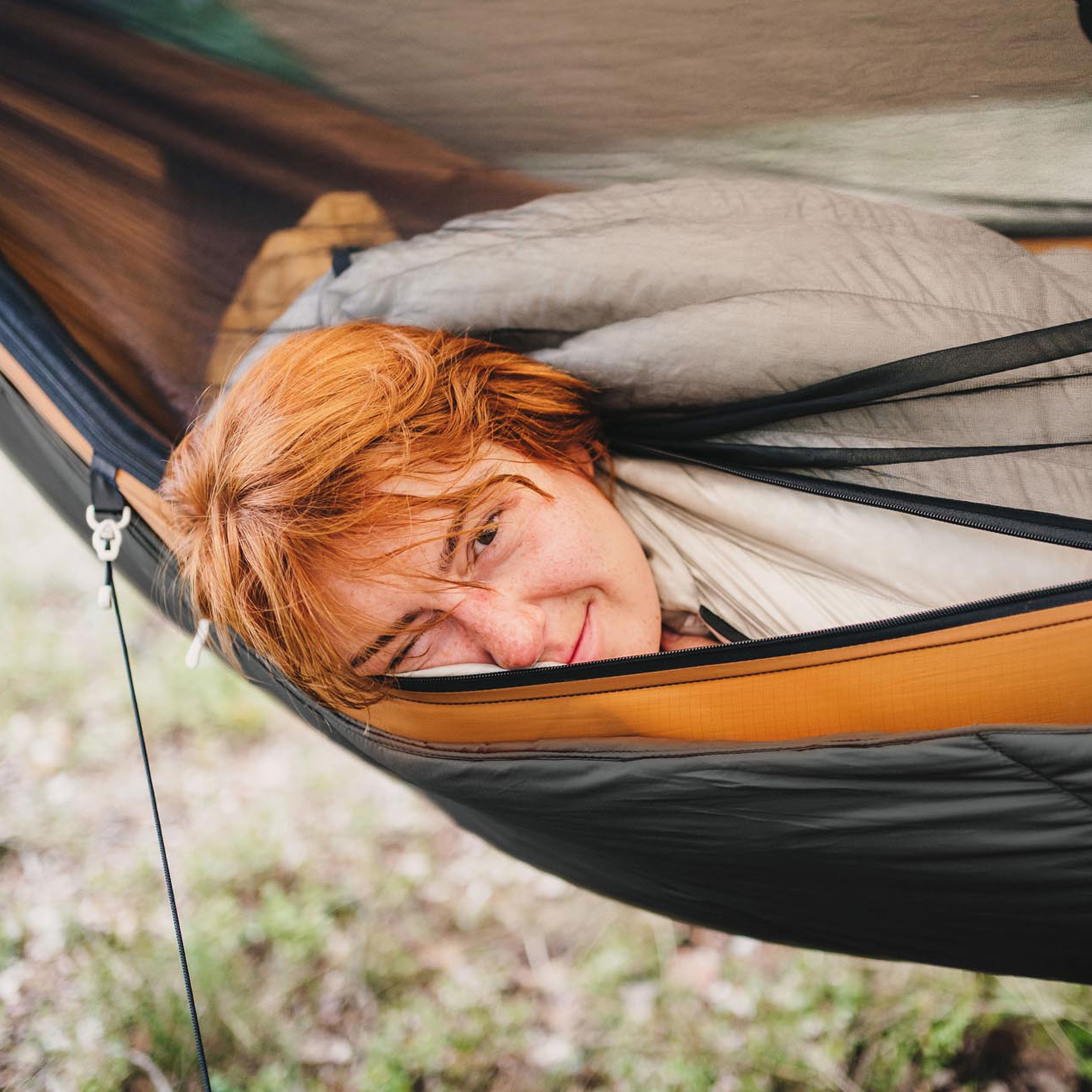 Hamak Lesovik Draka z zawieszeniem Sneka golden brown - obrazek 5