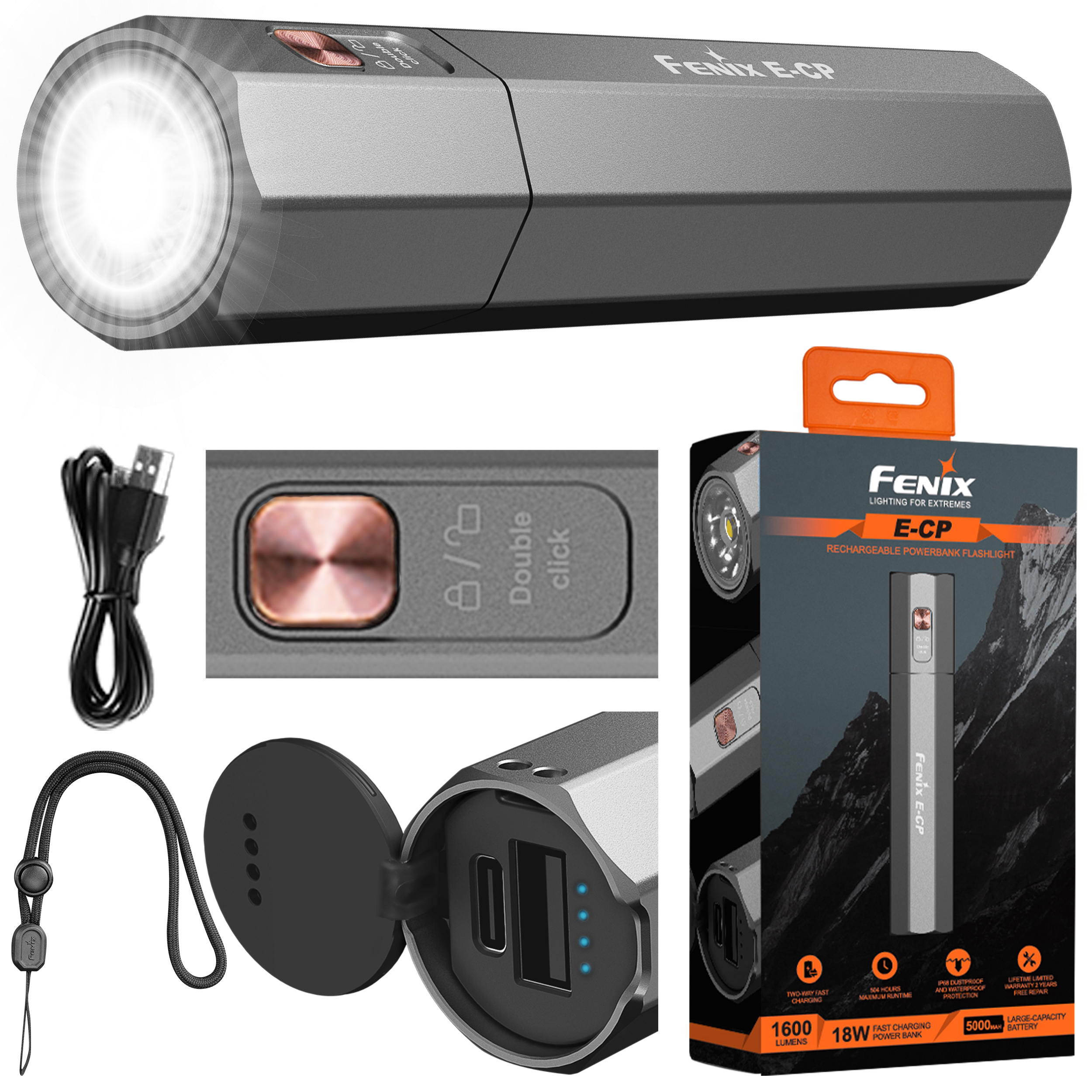 Latarka LED Fenix E-CP czarna - obrazek 9