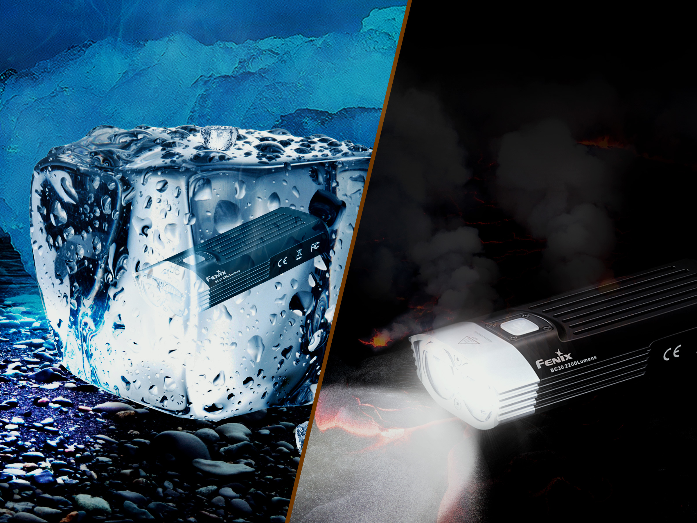 Lampa rowerowa przednia Fenix BC30 V2.0 - obrazek 8