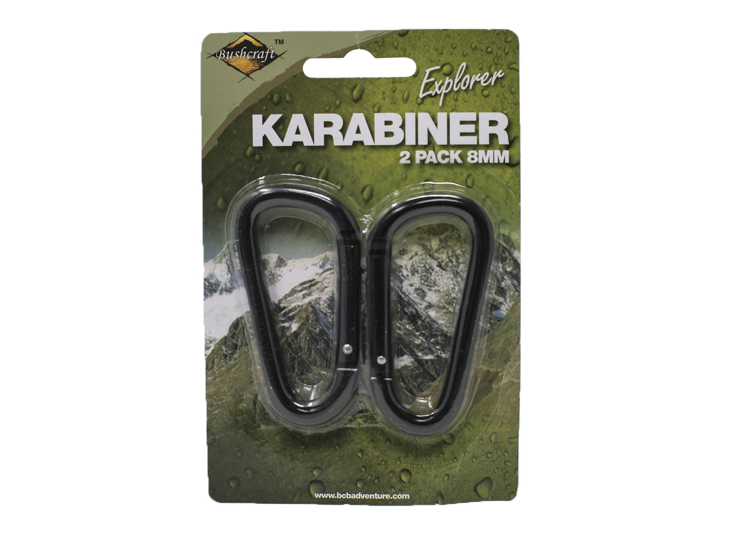 Karabińczyk BCB czarny 8 mm 2 szt. - obrazek 2