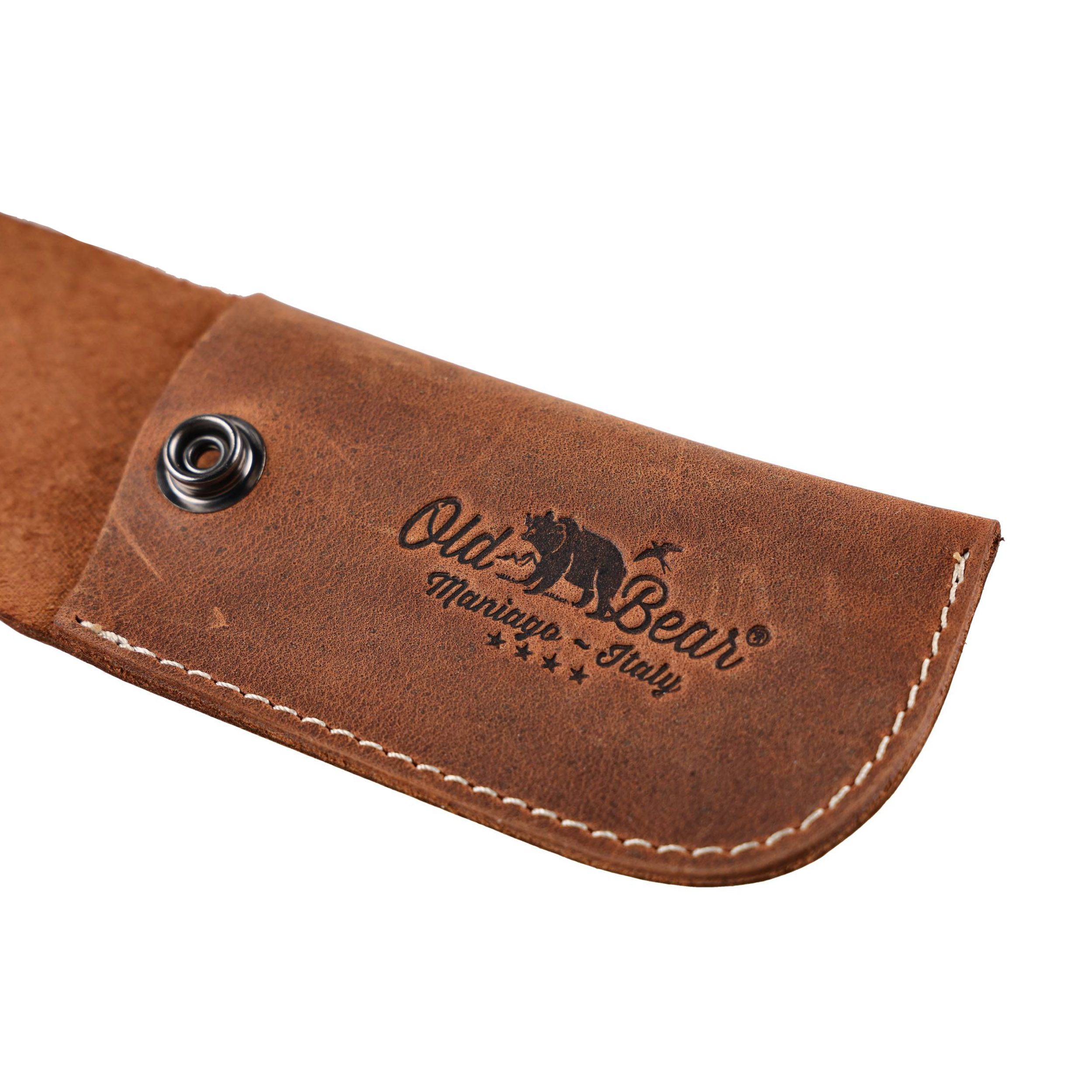 Etui na nóż składany Antonini Old Bear Leather Sheath 160 mm brązowy - obrazek 4