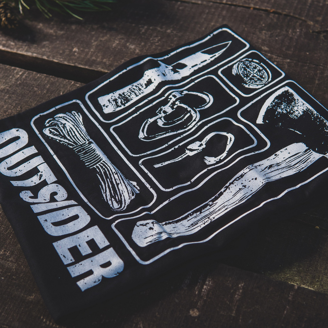 Koszulka męska TigerWood Outsider czarna S - obrazek 3