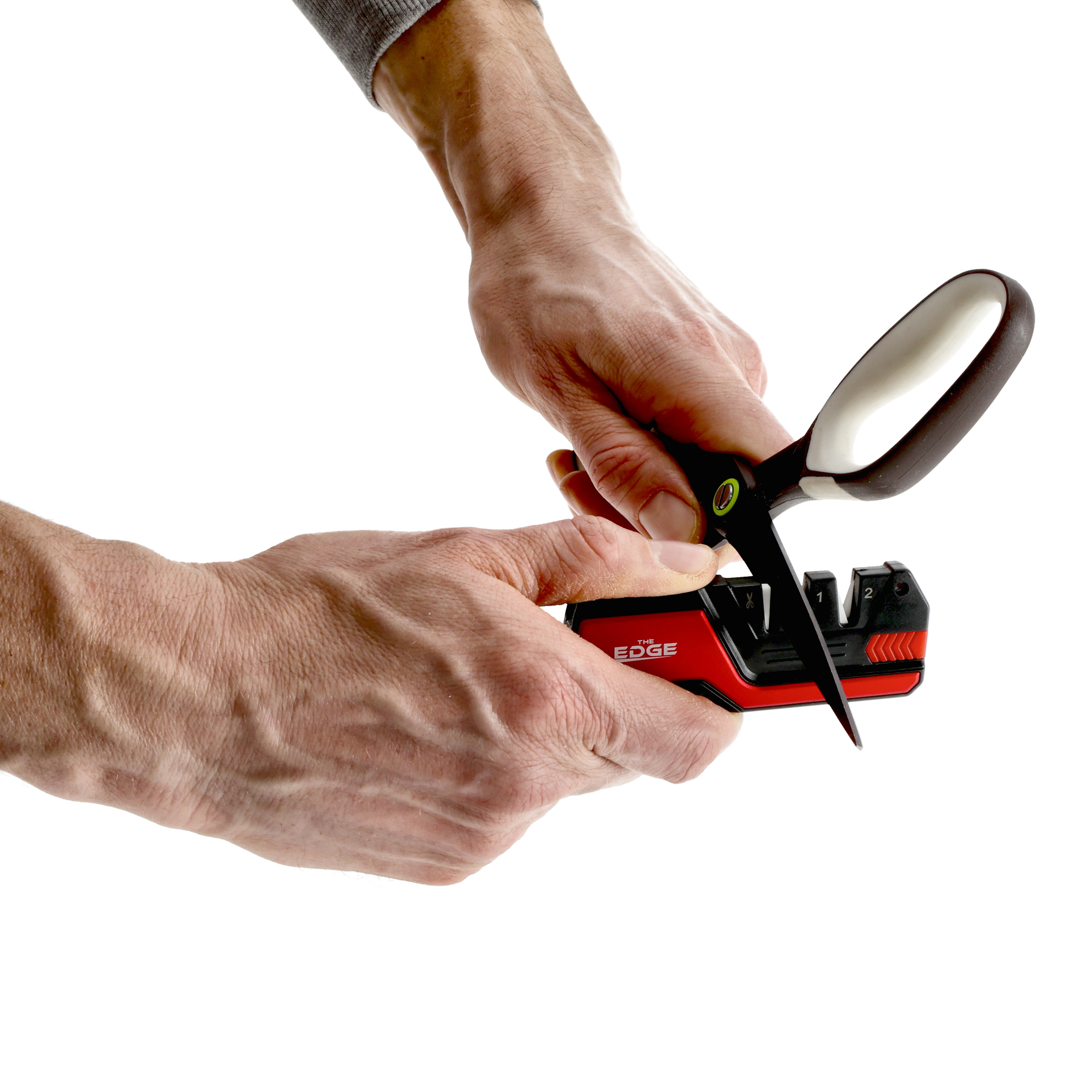 Ostrzałka do noży THE EDGE bushSHARP czerwona + krzesiwo - obrazek 10