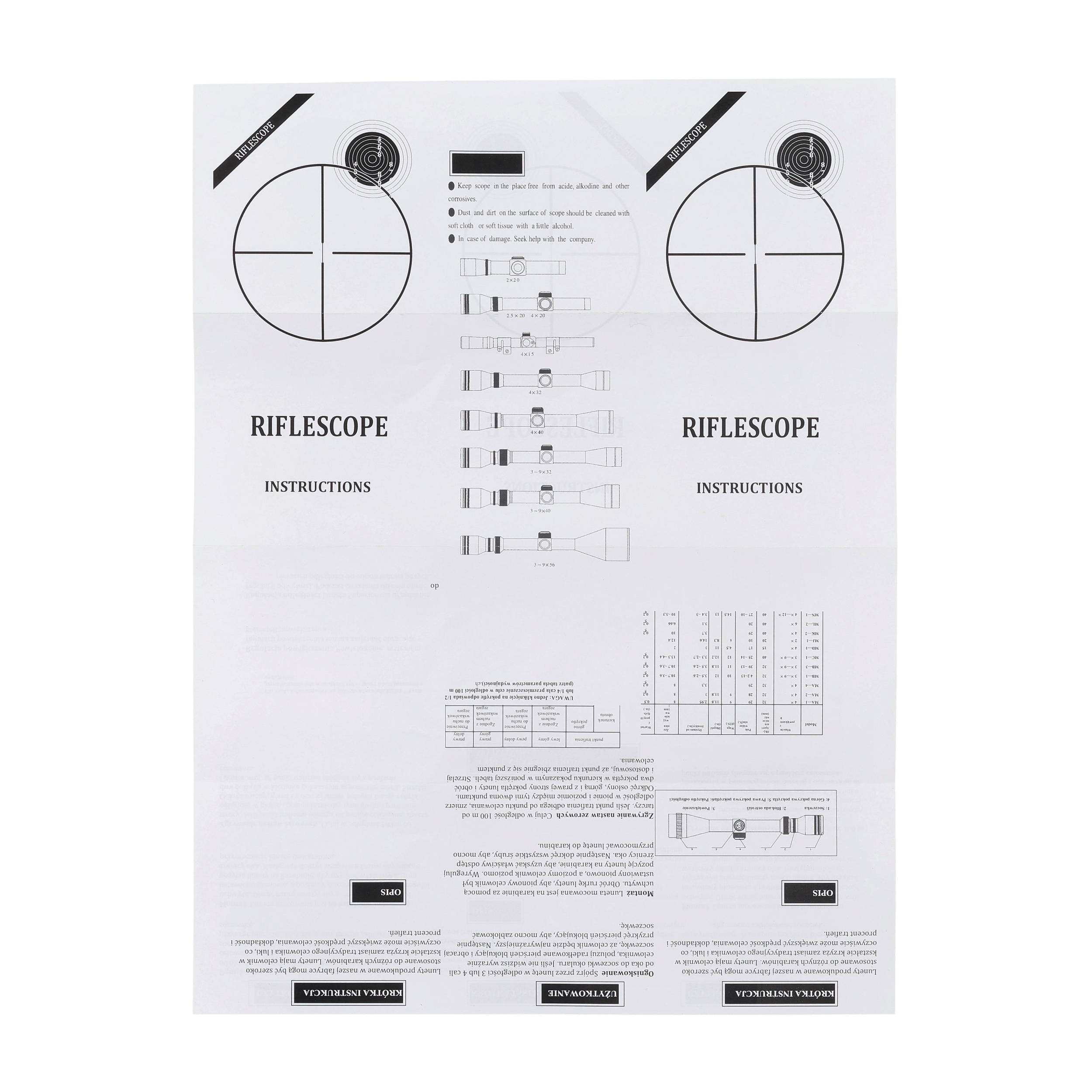 Luneta celownicza Vogler 6-24x50 AOL MilDot z montażem - obrazek 9