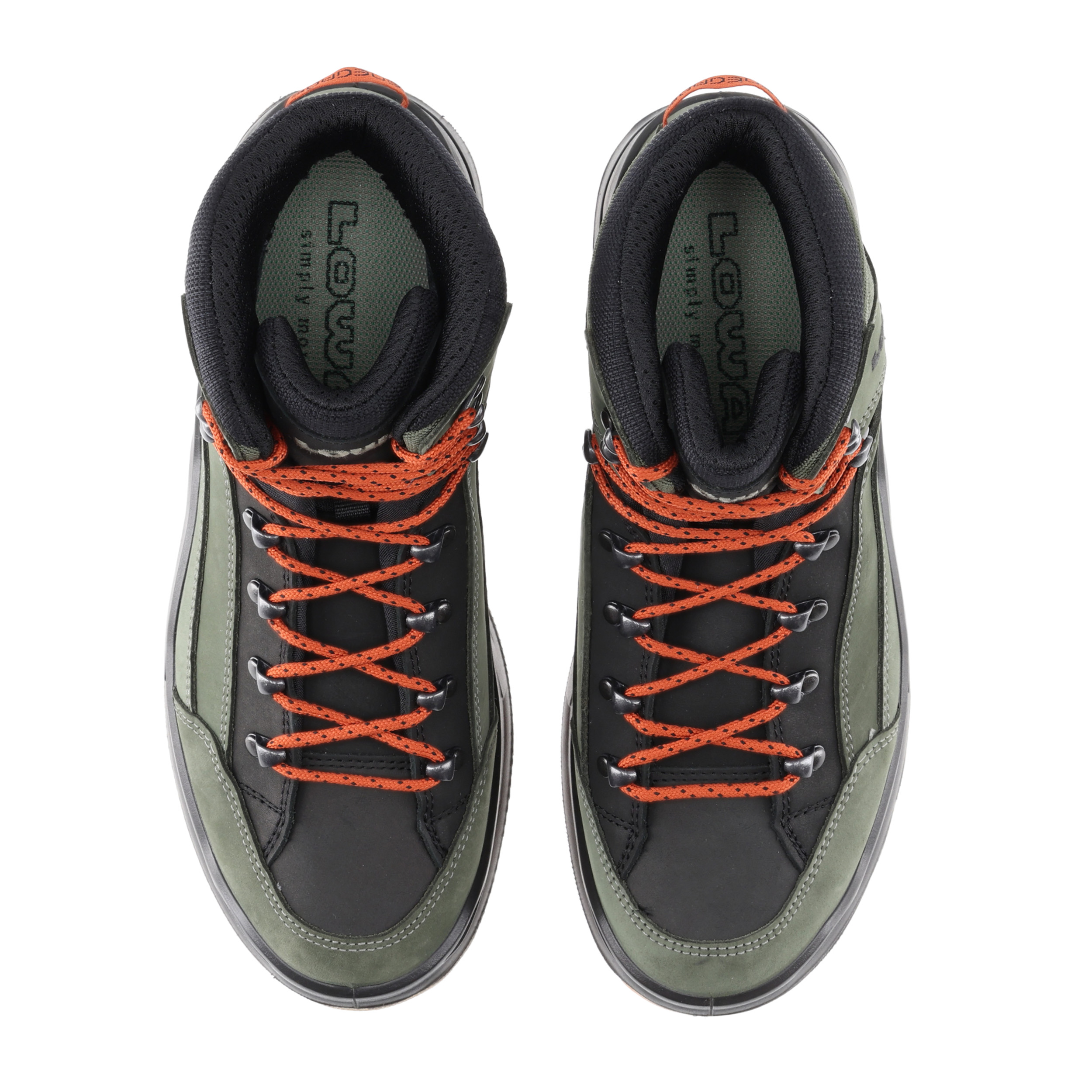 Buty męskie LOWA Renegade GTX mid, zielono/pomarańczowe 45 - obrazek 7