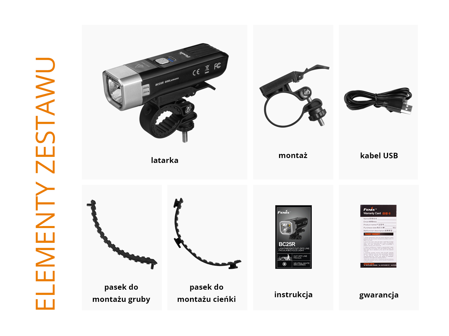 Lampa rowerowa Fenix BC25R - obrazek 4