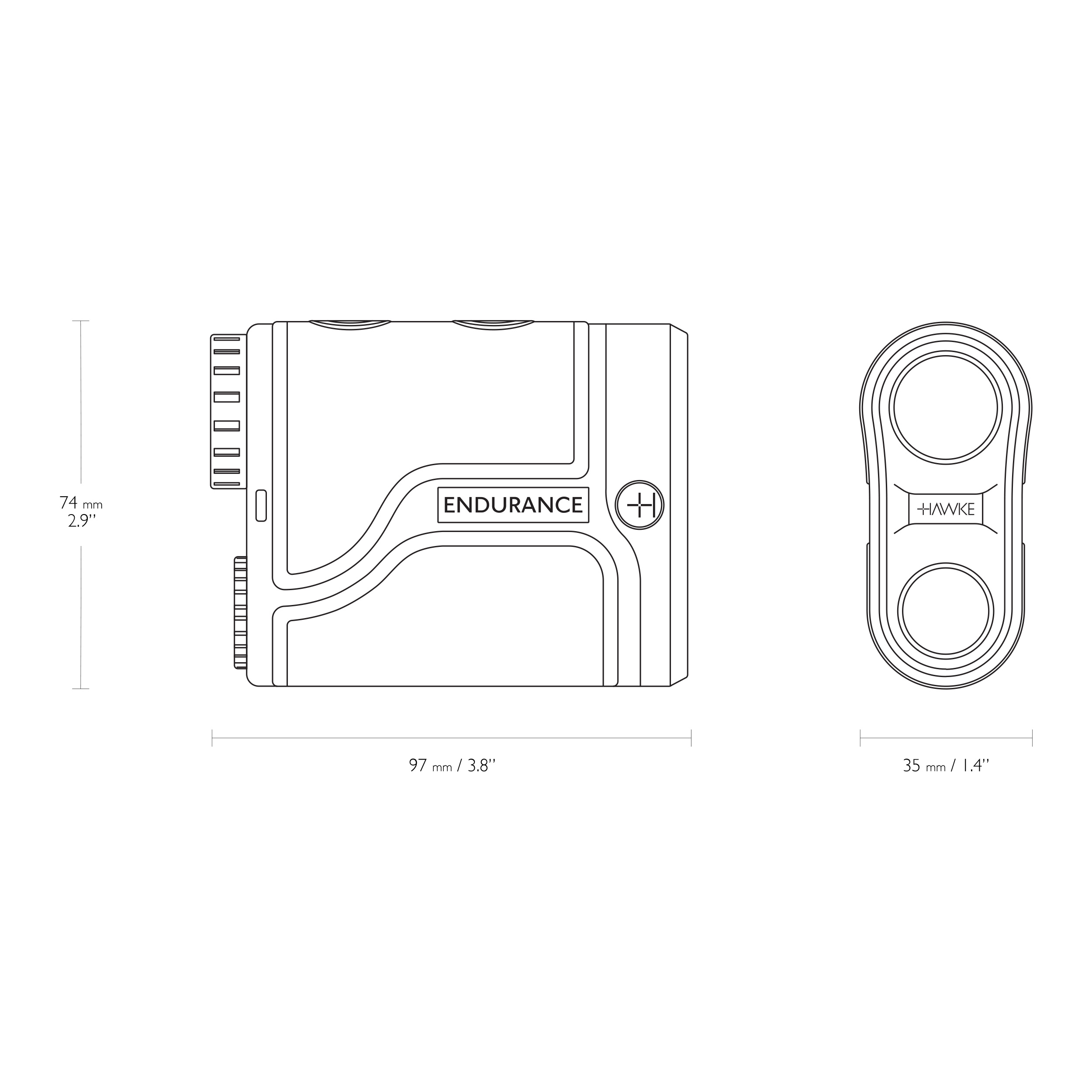 Dalmierz laserowy Hawke Endurance LRF 700 - obrazek 4
