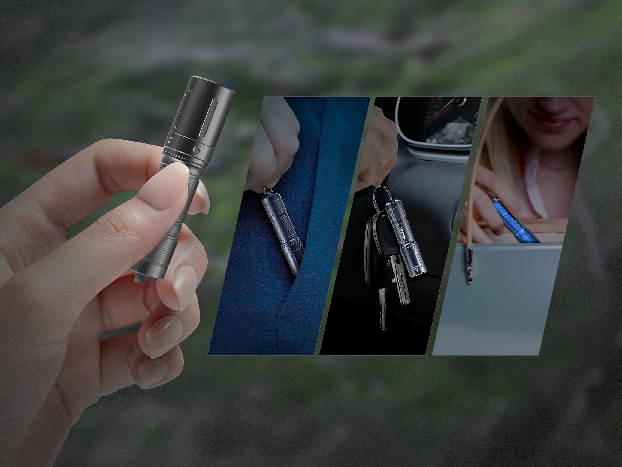 Latarka LED Fenix E01 V2.0 czarna - obrazek 6