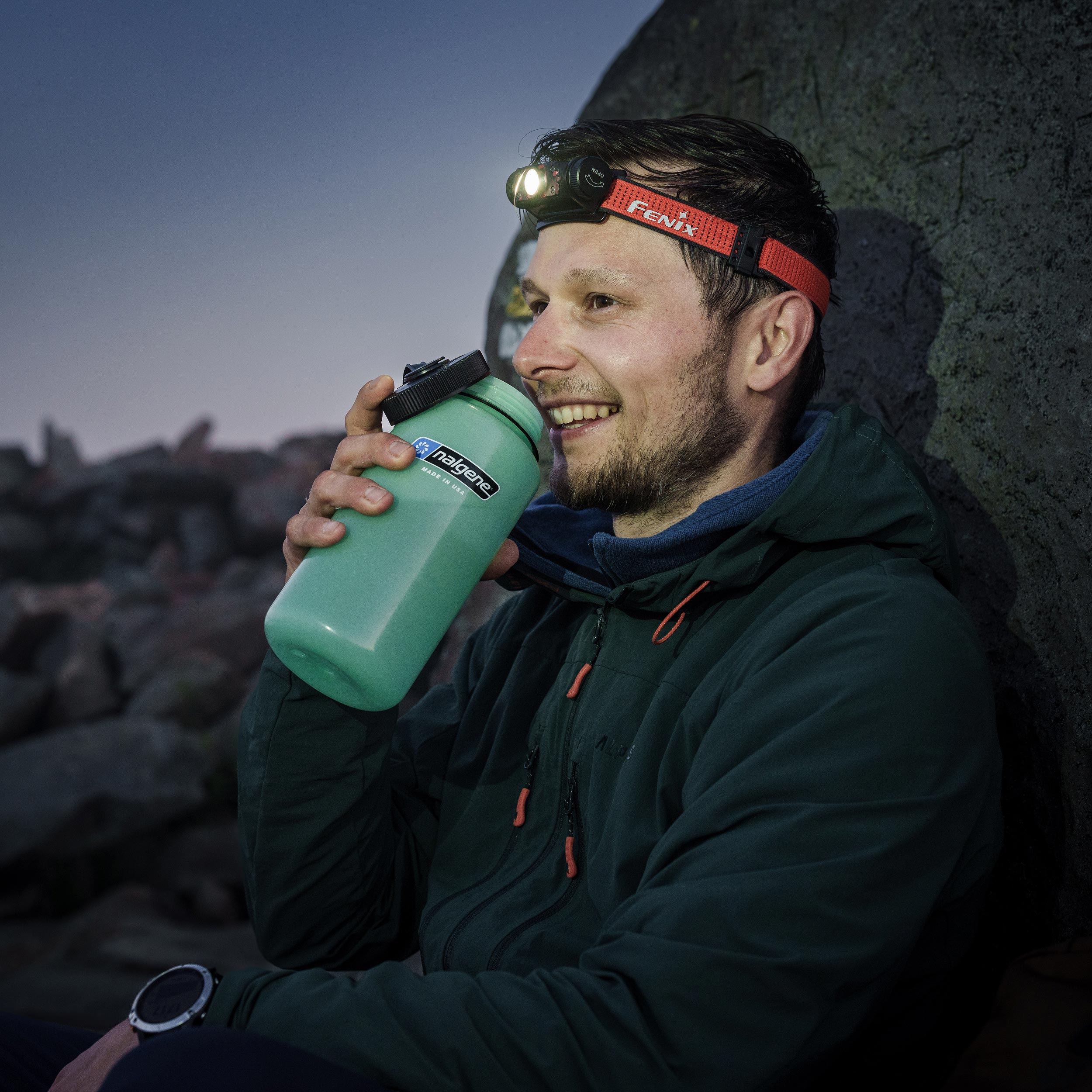 Butelka Nalgene Wide Mouth 1 l Glow Green - obrazek 7