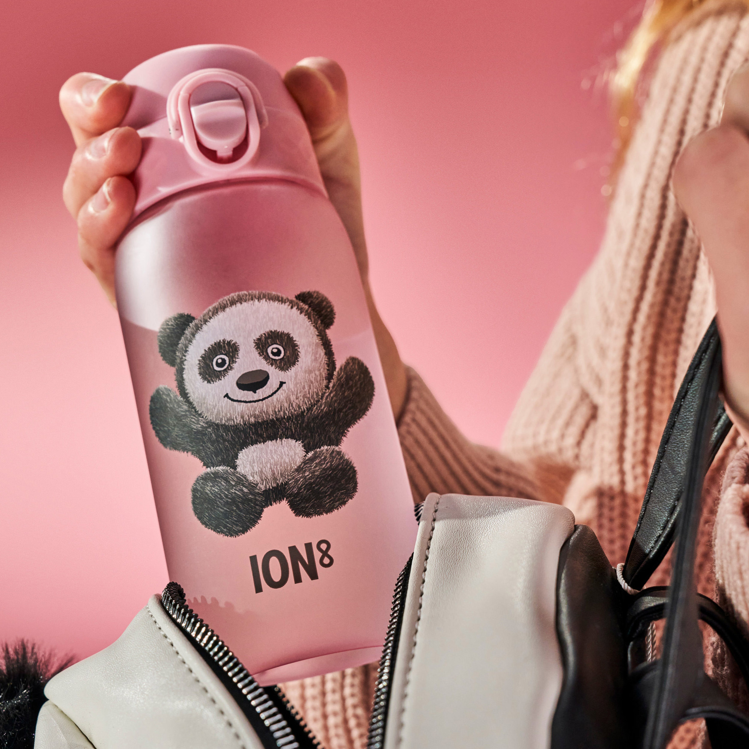 Bidon ION8 350 ml Panda - obrazek 5