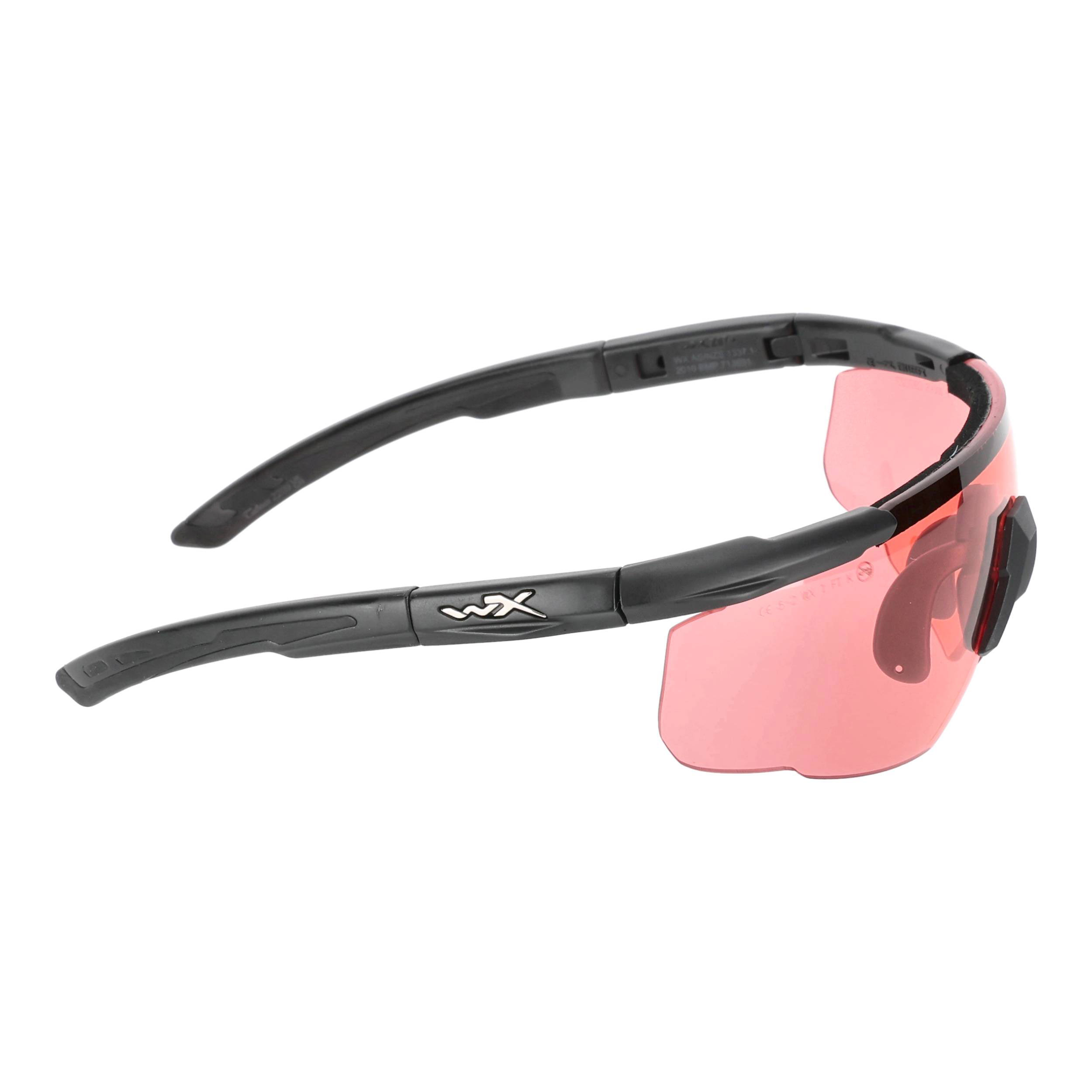 Okulary taktyczne Wiley X Saber Advanced 309 grey / rust / vermilion, czarne oprawki - obrazek 3