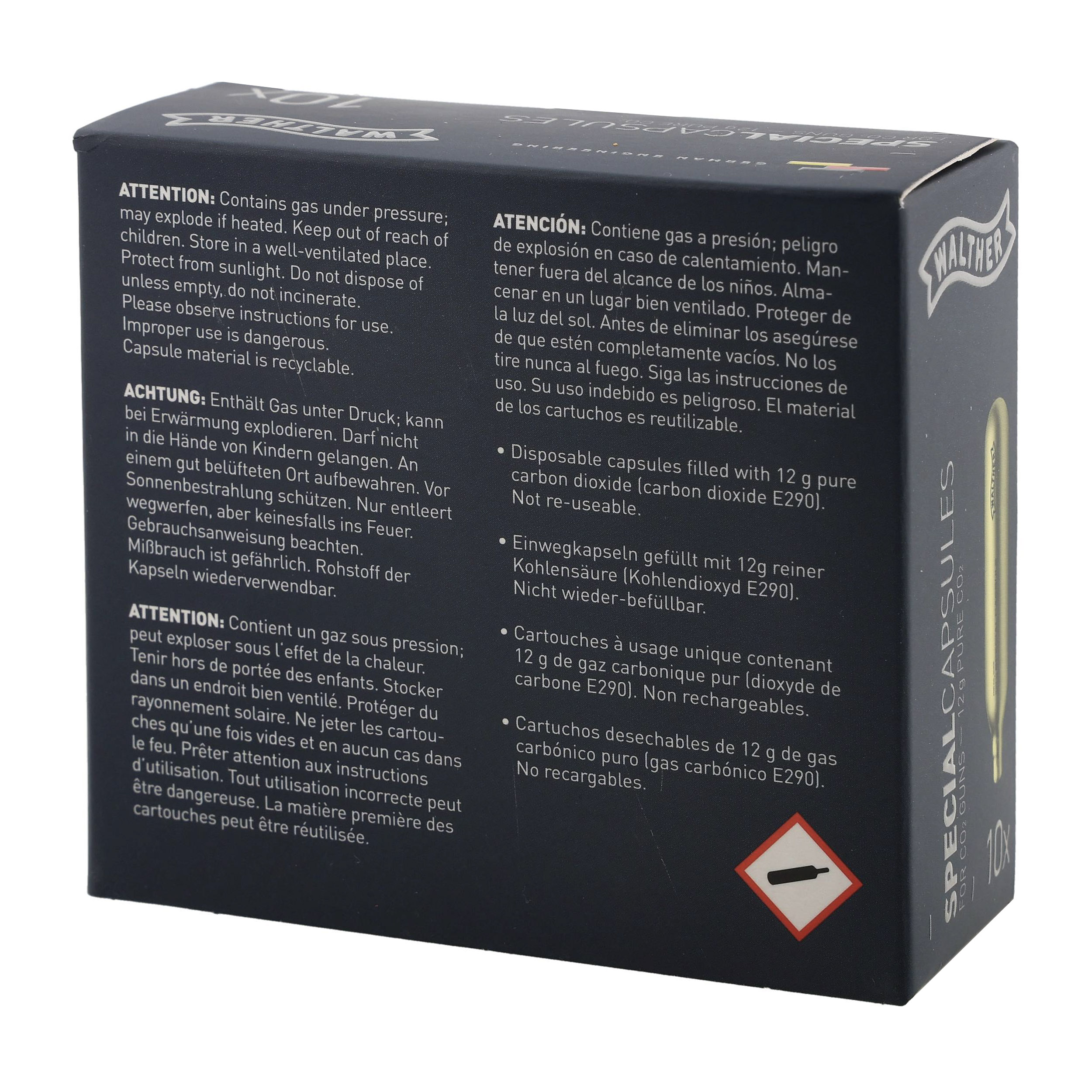 Nabój kapsuła CO2 Walther 10 x 12 g - obrazek 5