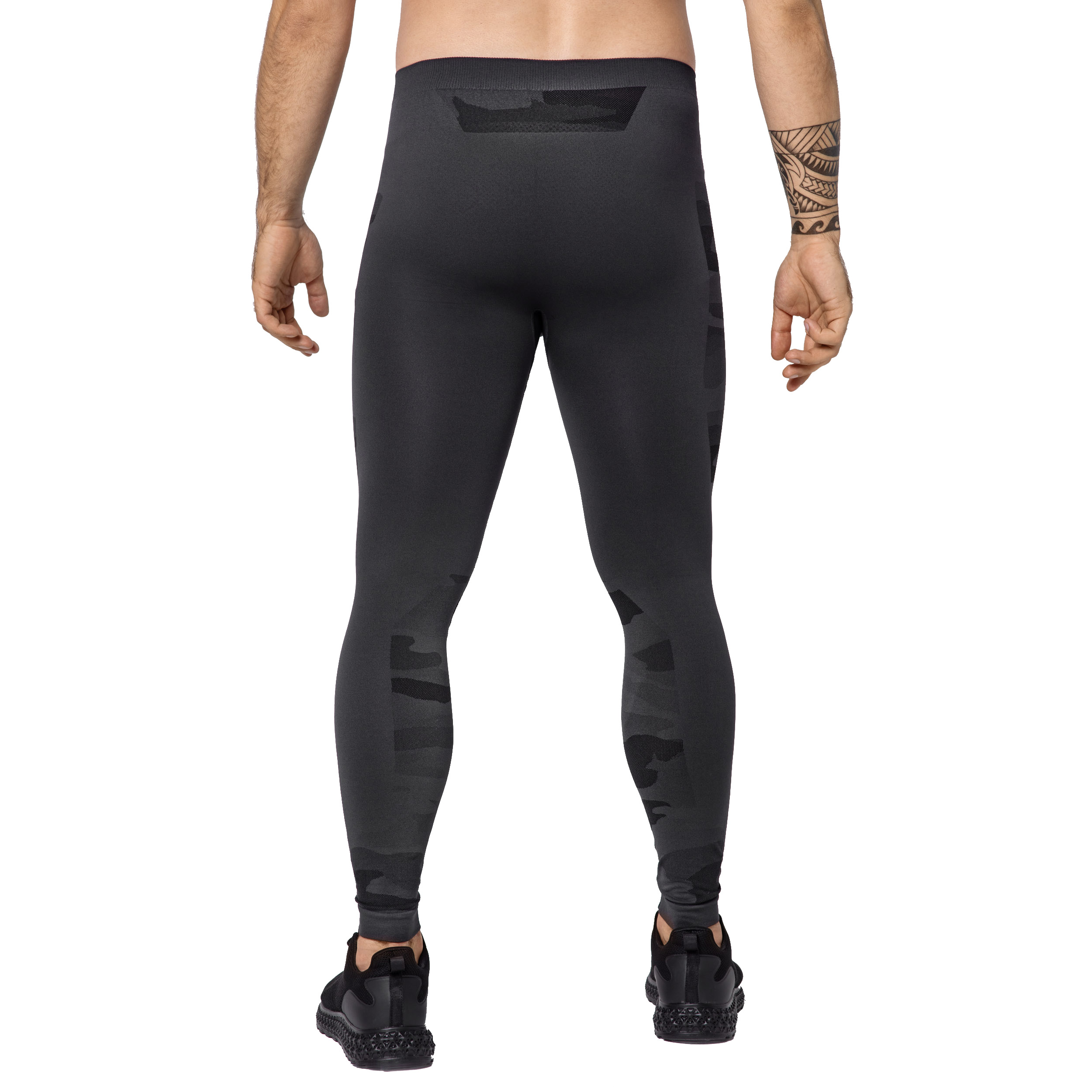 Legginsy męskie Spaio Military piaskowe szare L - obrazek 2