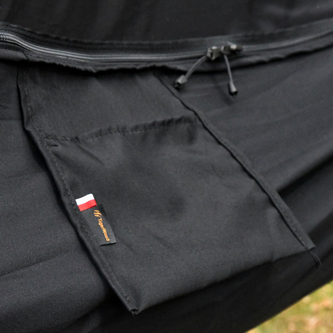 Hamak obozowy TigerWood Niedźwiedź XL z moskitierą czarny - obrazek 4