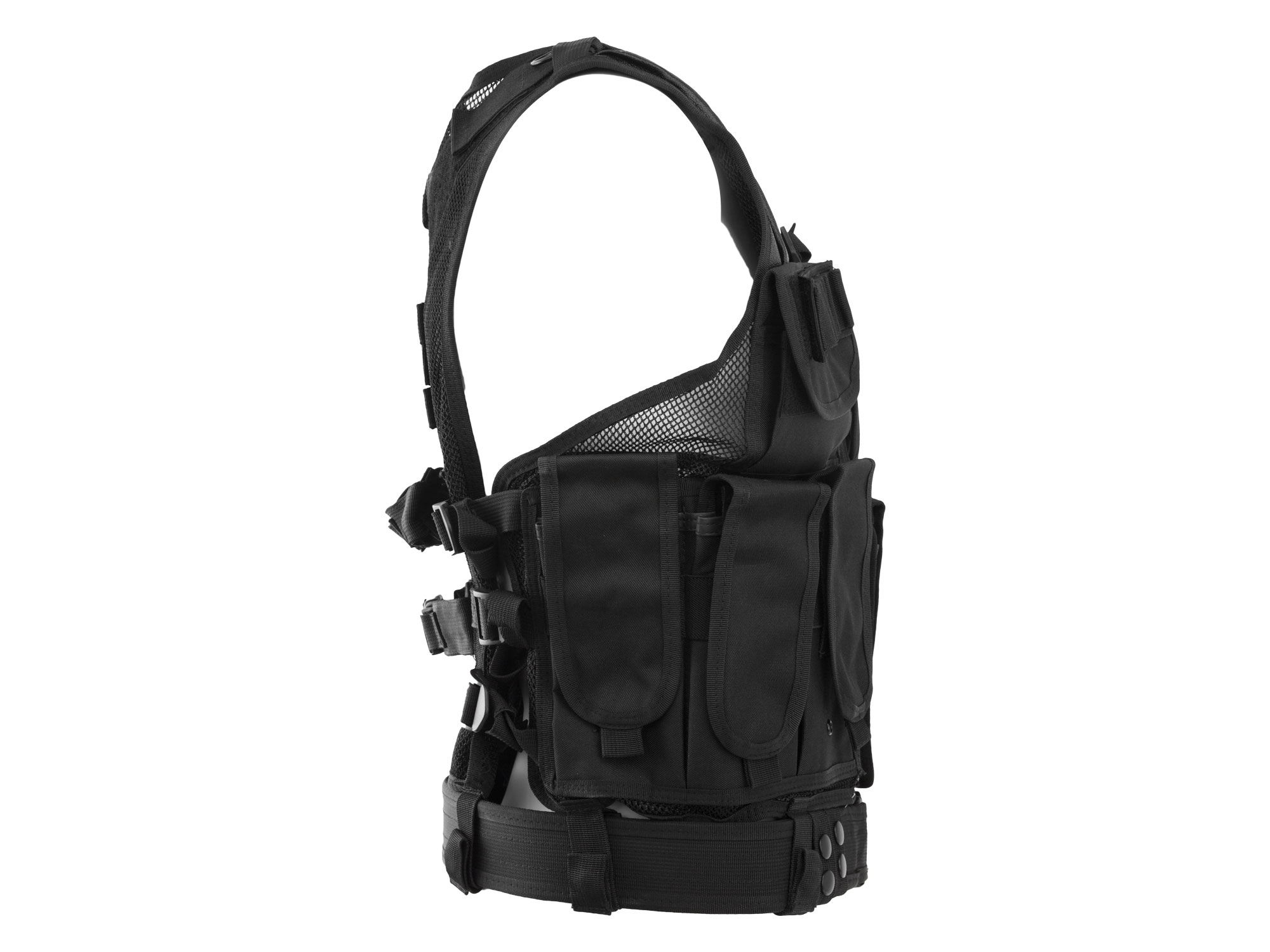 Kamizelka taktyczna MFH USMC czarna - obrazek 3