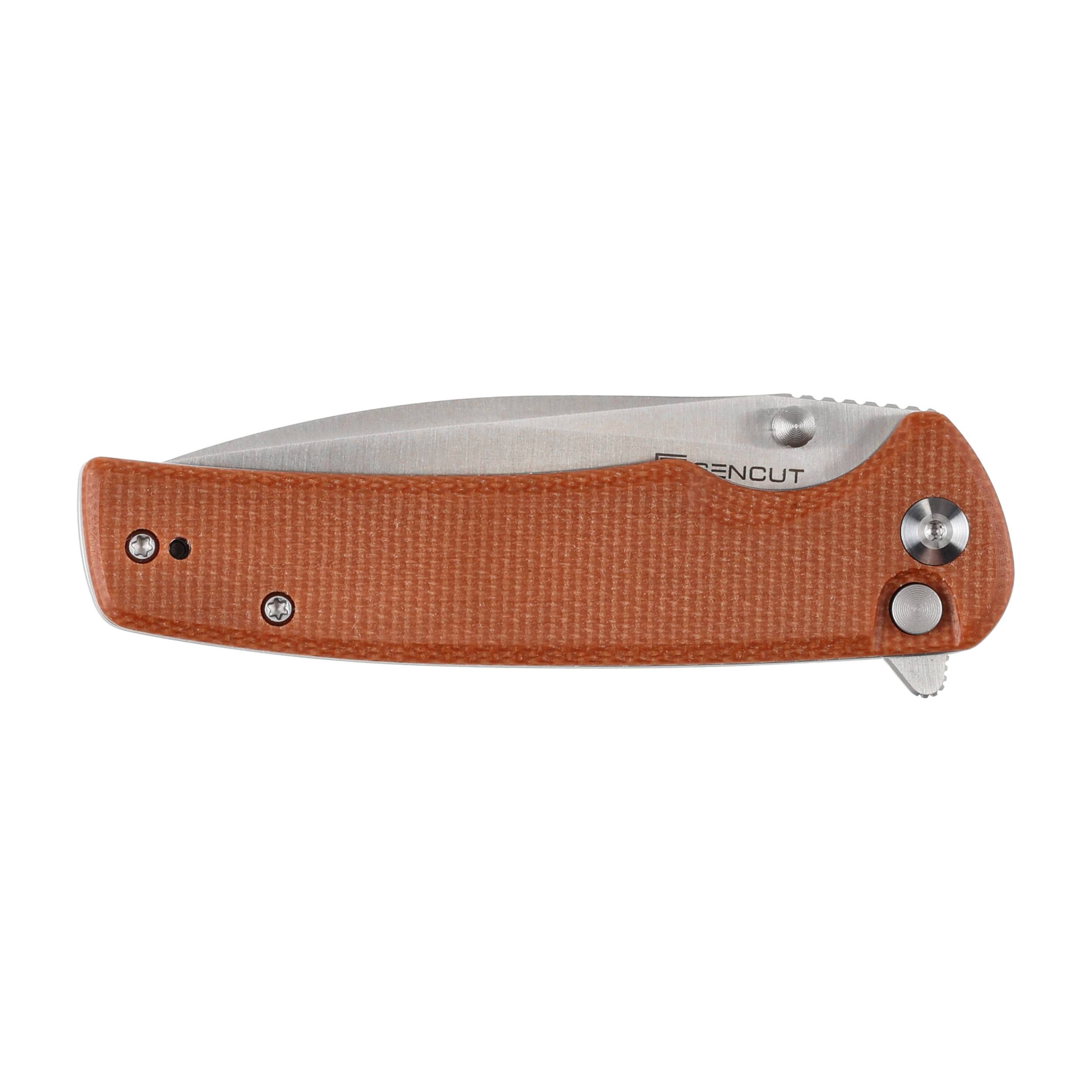 Nóż składany Sencut Sachse S21007-3 brown micarta - obrazek 4