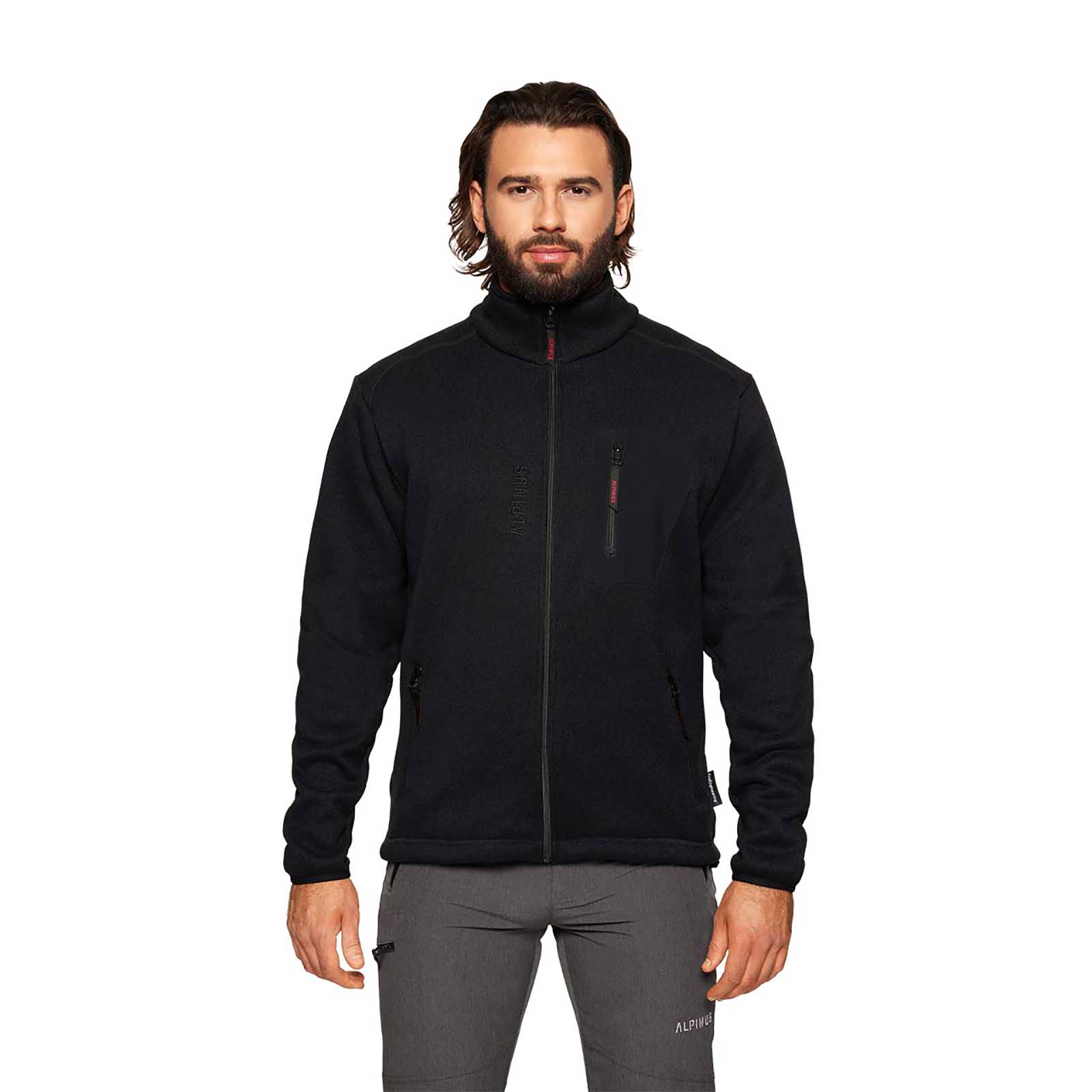 Bluza męska Alpinus polarowa Svene czarna XL