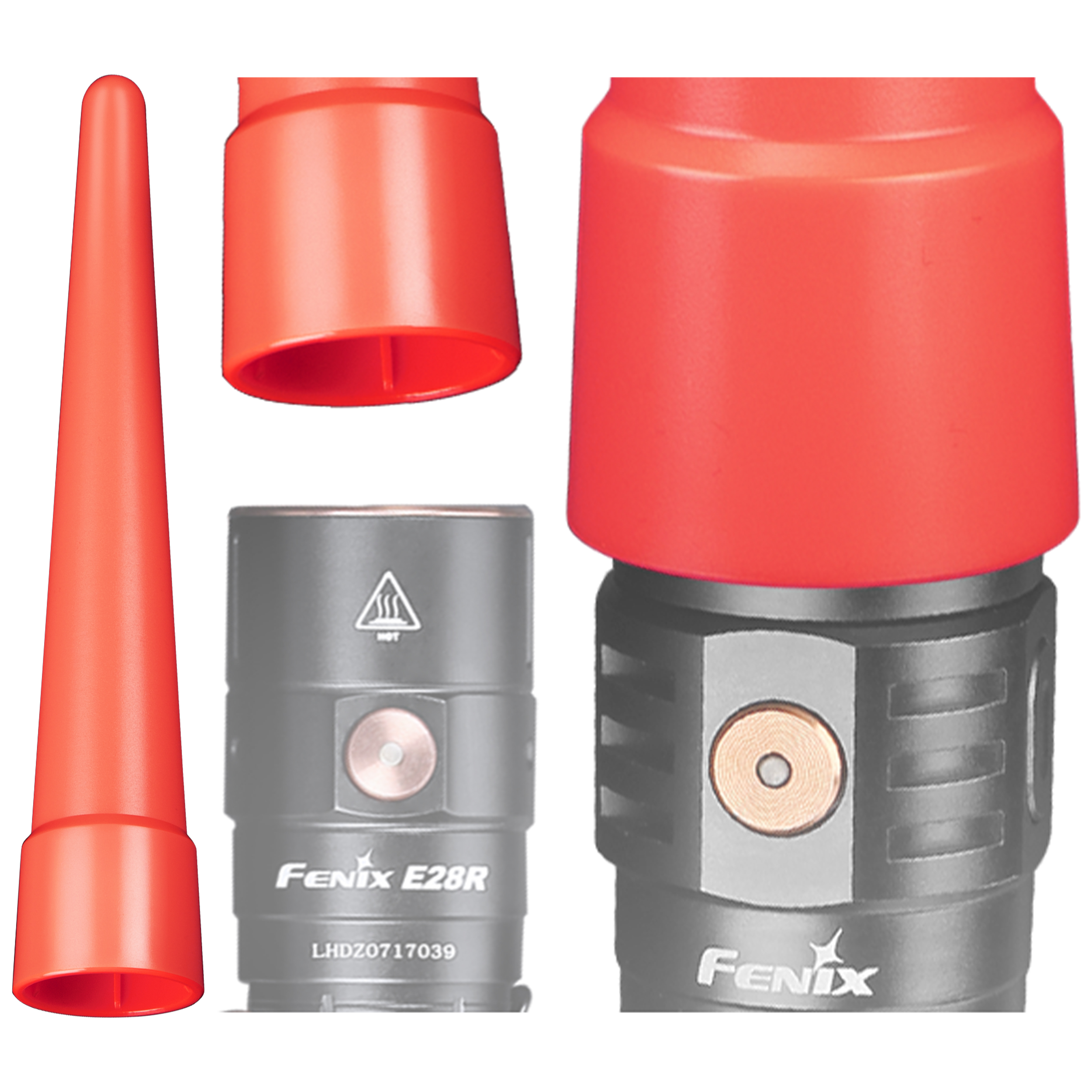 Dyfuzor czerwony Fenix Traffic Wand AOT-S+ mały - obrazek 9