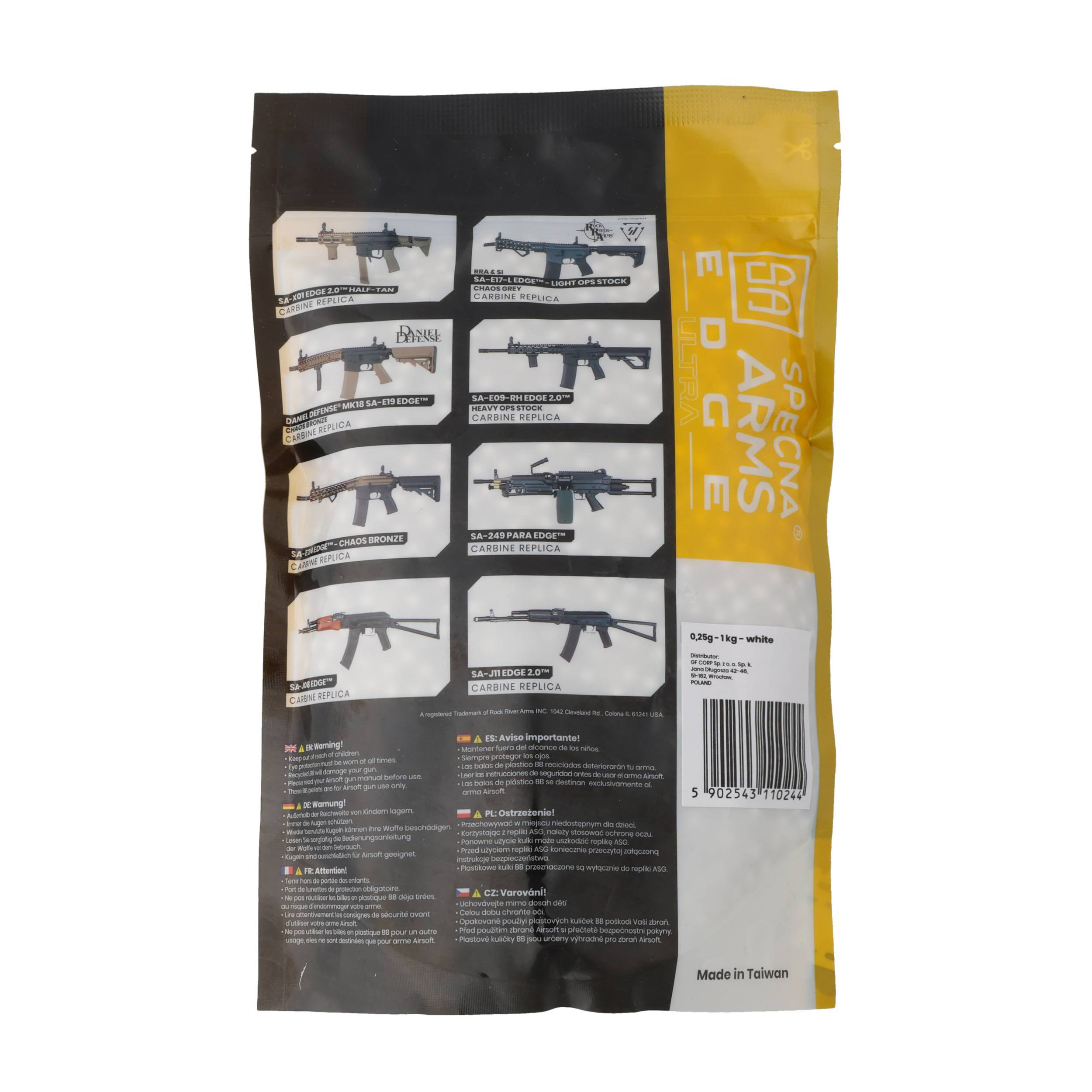 Kulki precyzyjne 0,25g Specna Arms EDGE ULTRA™1 kg białe - obrazek 2