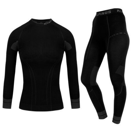 xBielizna damska Alpinus Termoaktywna Tactical Base Layer Set czarna XL