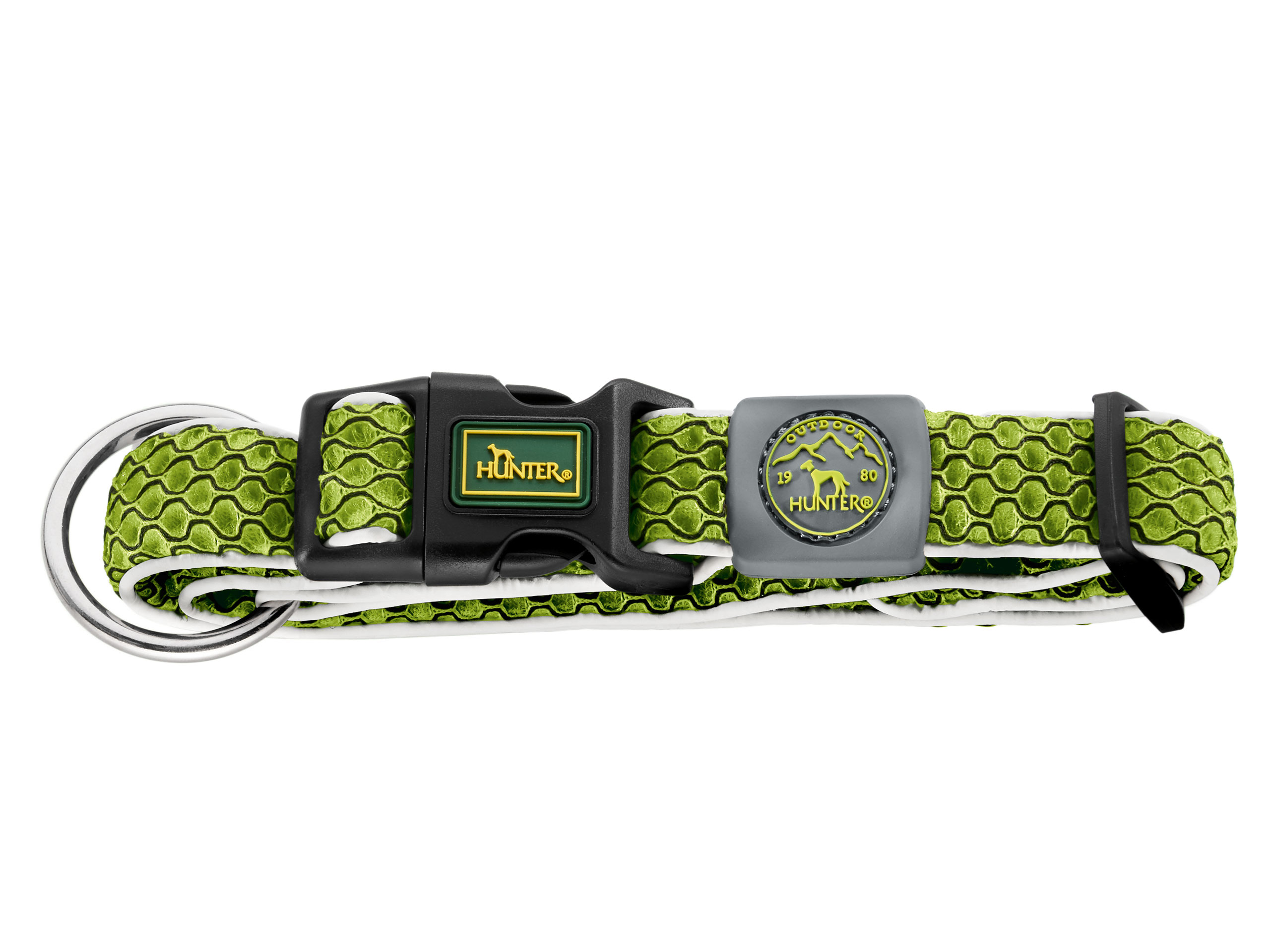 Obroża Hunter Hilo Vario Basic M limonkowa