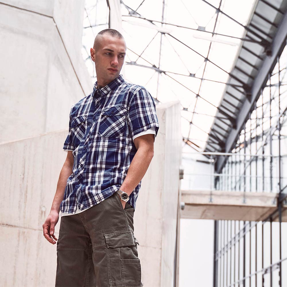 Koszula męska Brandit Roadstar krótki rękaw niebieska M - obrazek 3