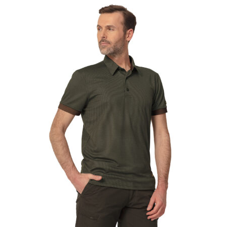 Koszulka męska Tagart Polo Hals 2 ciemnozielona 2XL