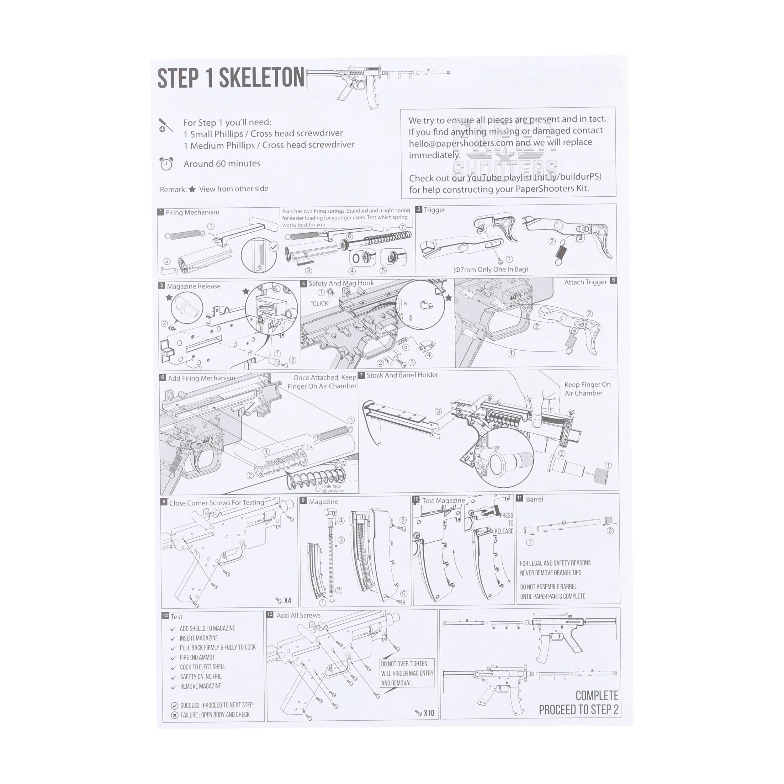 Karabin Paper Shooters Green Spit zestaw - obrazek 5