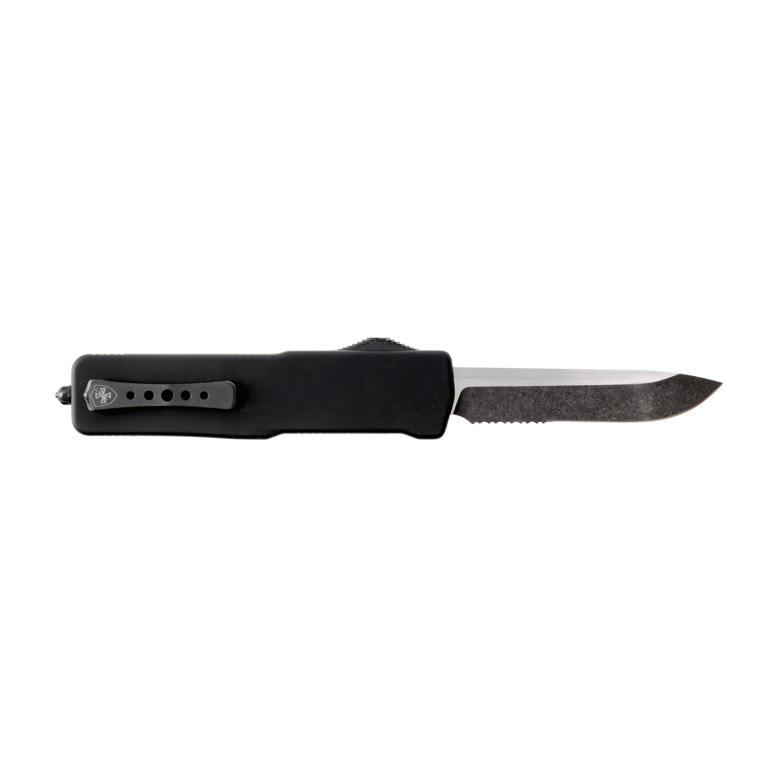 Nóż OTF Templar Knife Large Zinc Black Rubber Drop Serrated Black - obrazek 2