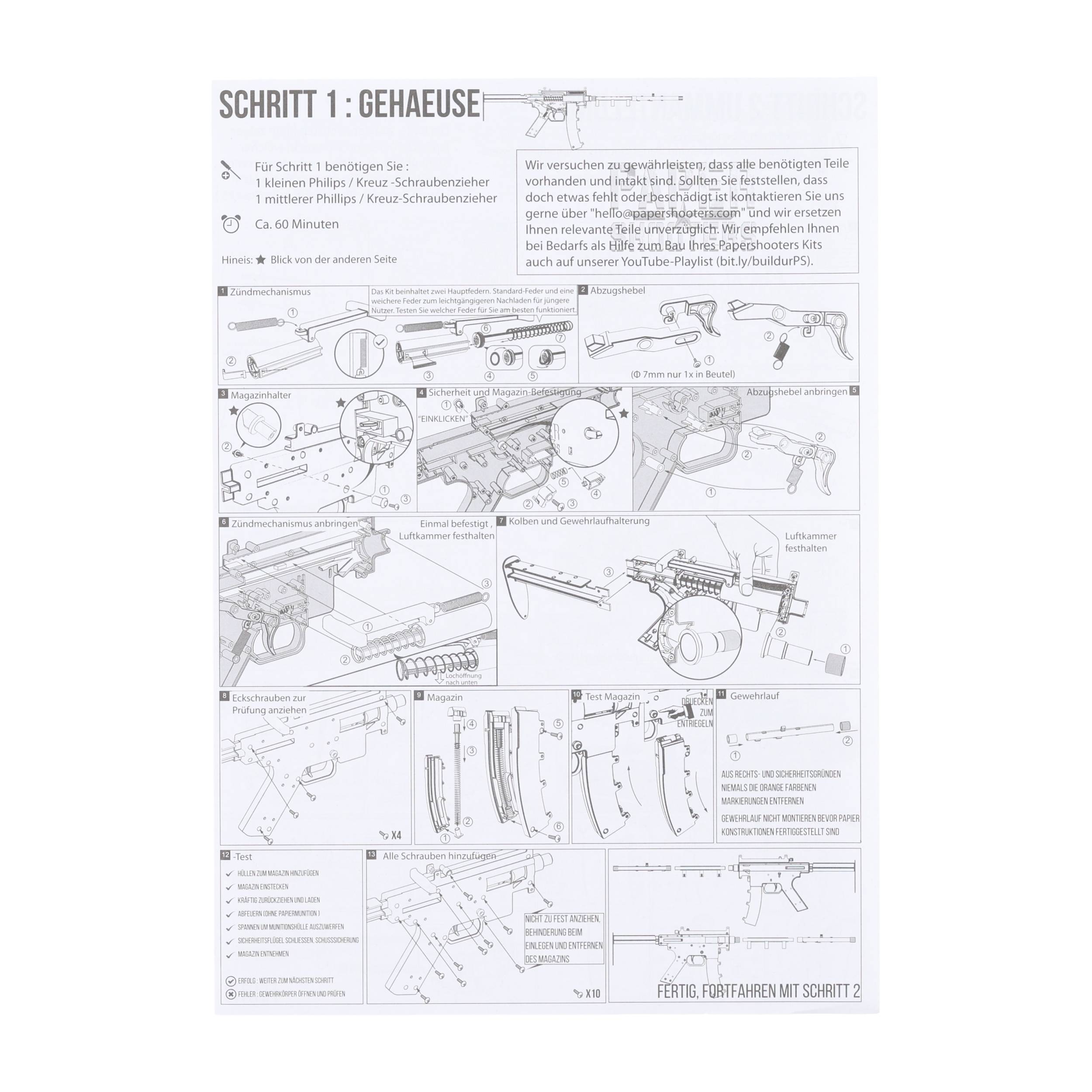Karabin Paper Shooters Green Spit zestaw - obrazek 7