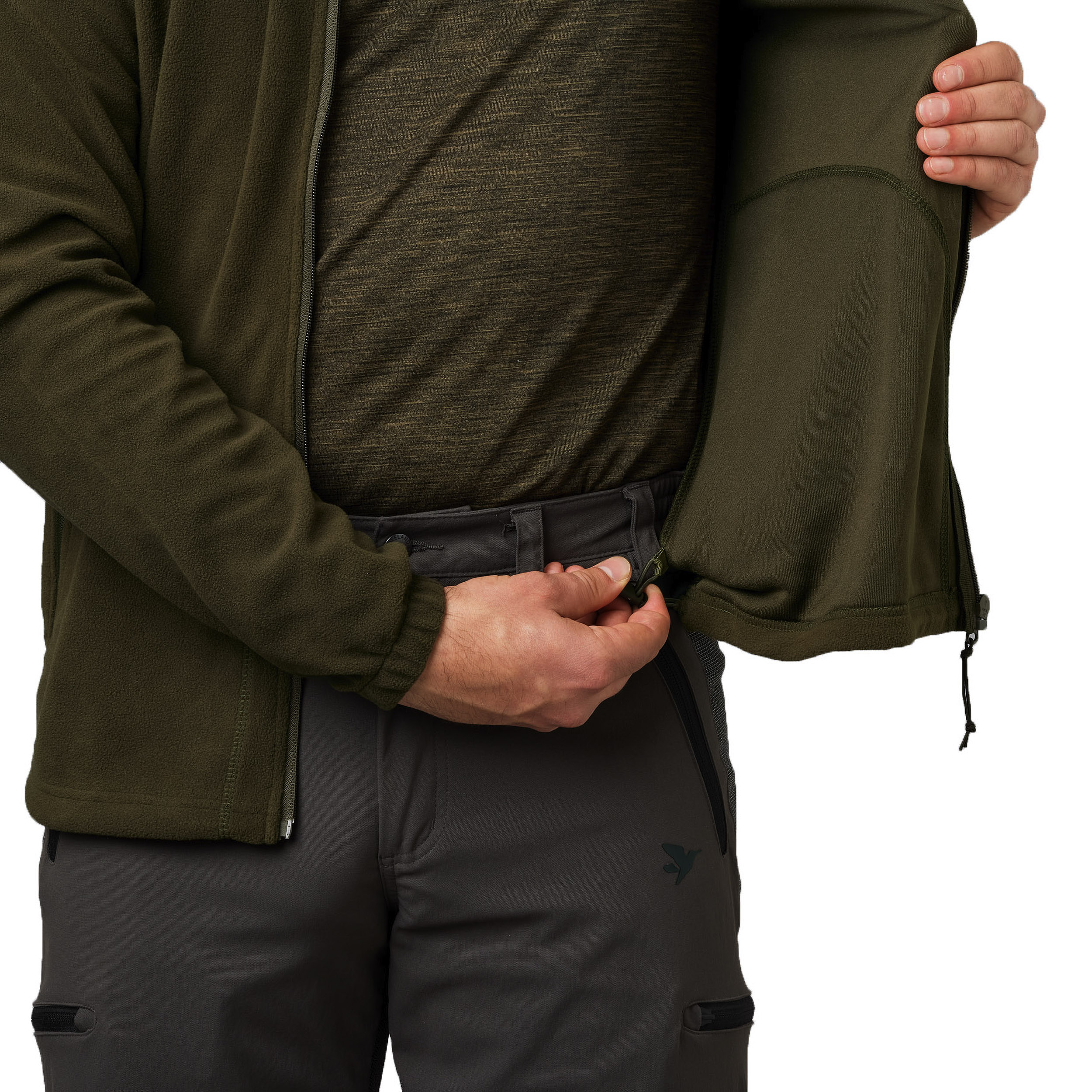 Bluza męska Seeland Benjamin fleece Pine green 5XL - obrazek 3