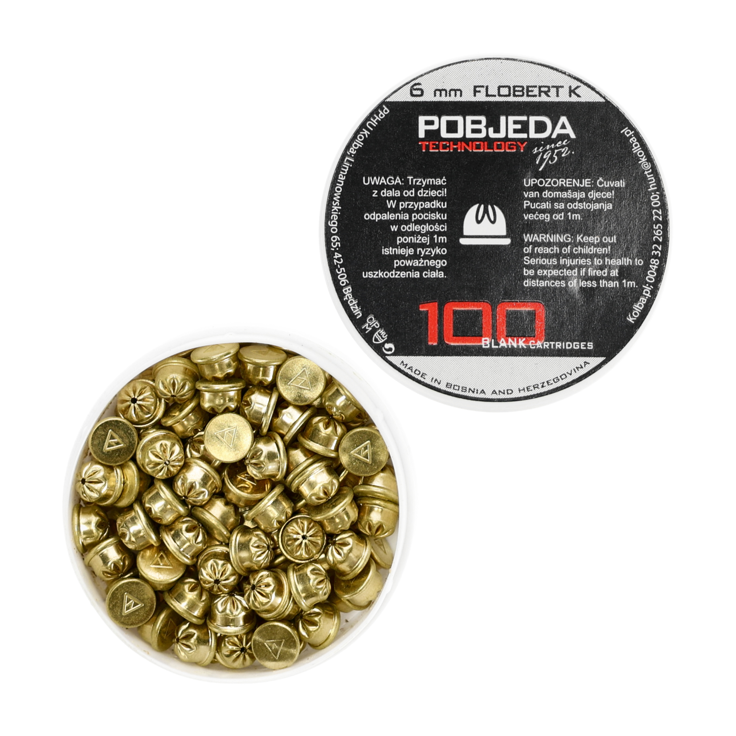 Amunicja hukowa PTG 6 mm Flobert K Short 100 szt. - obrazek 2