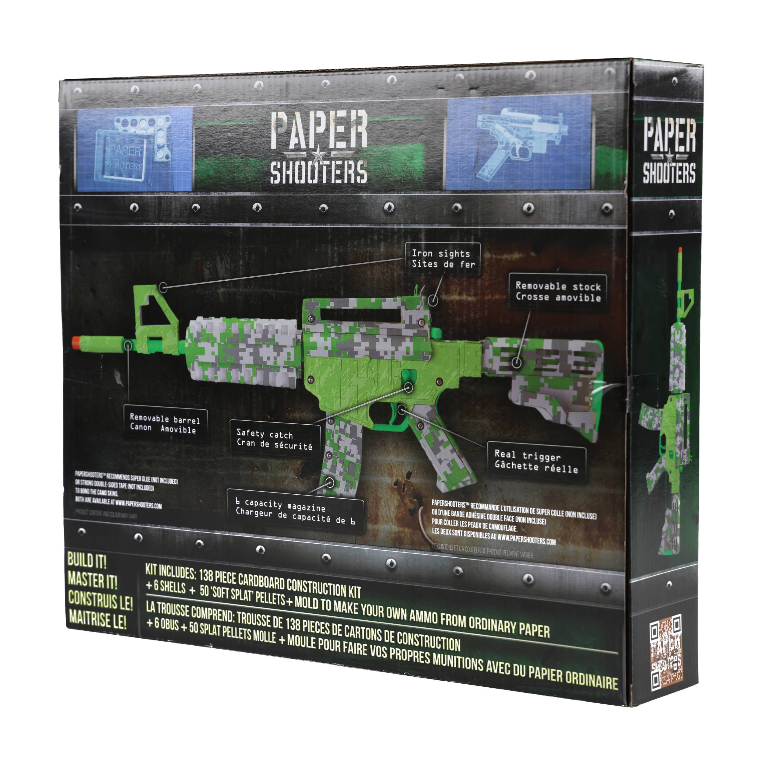 Karabin Paper Shooters Green Spit zestaw - obrazek 3