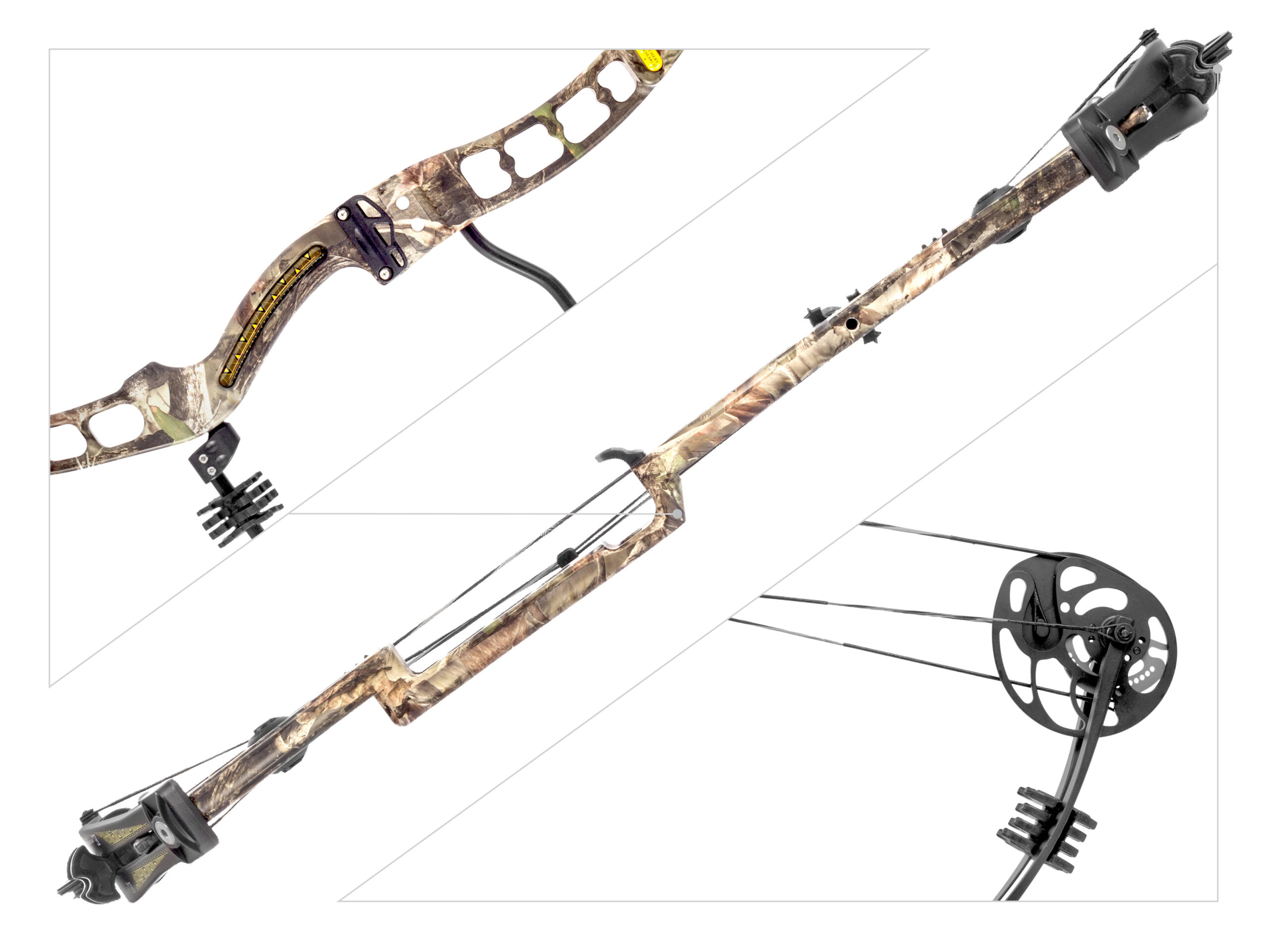 Łuk bloczkowy dla dorosłych Ek AXIS 2.5 CNC 30-70lb 32" kamuflaż - obrazek 2