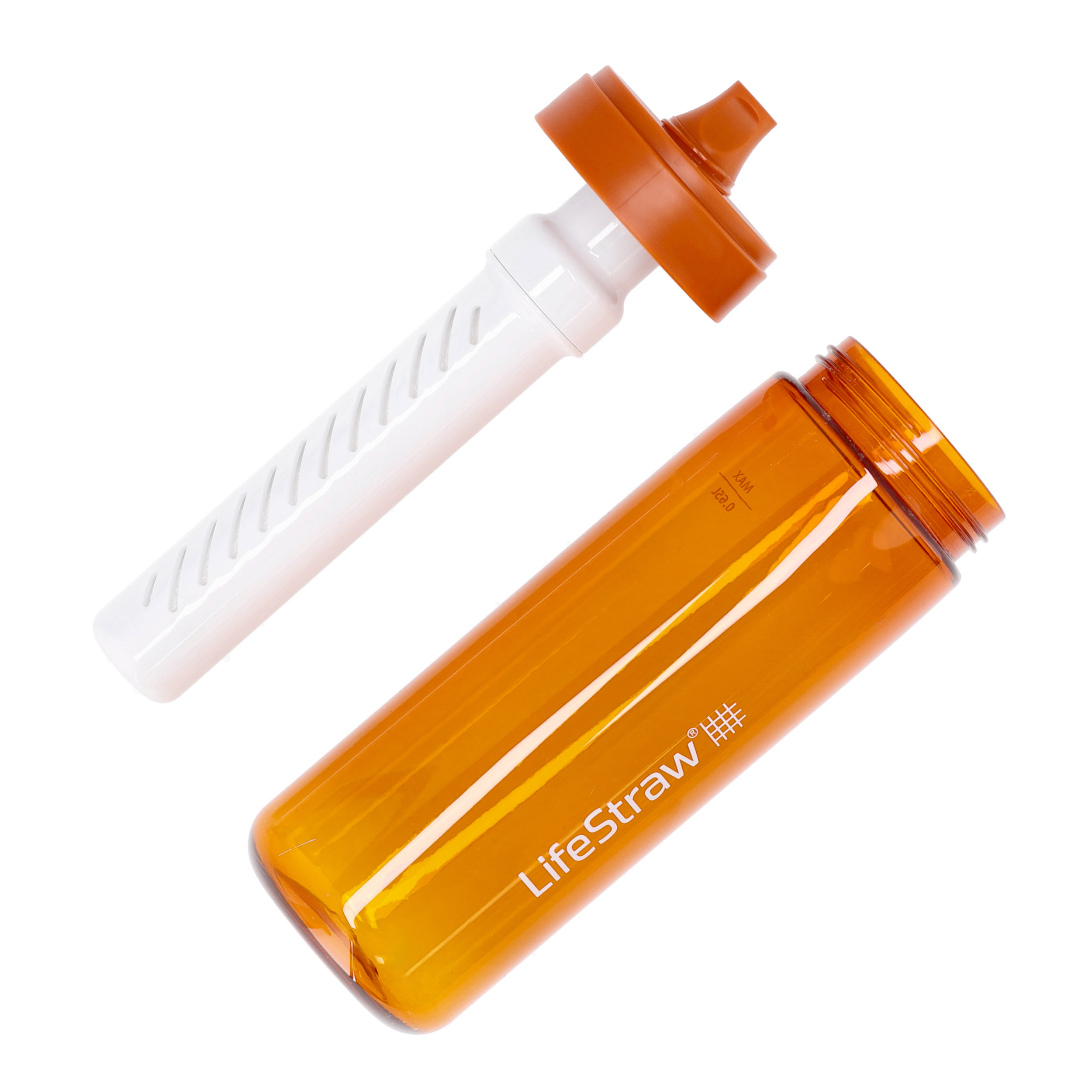 Butelka z filtrem do wody LifeStraw Go 2.0 Kyoto Orange 650 ml - obrazek 5