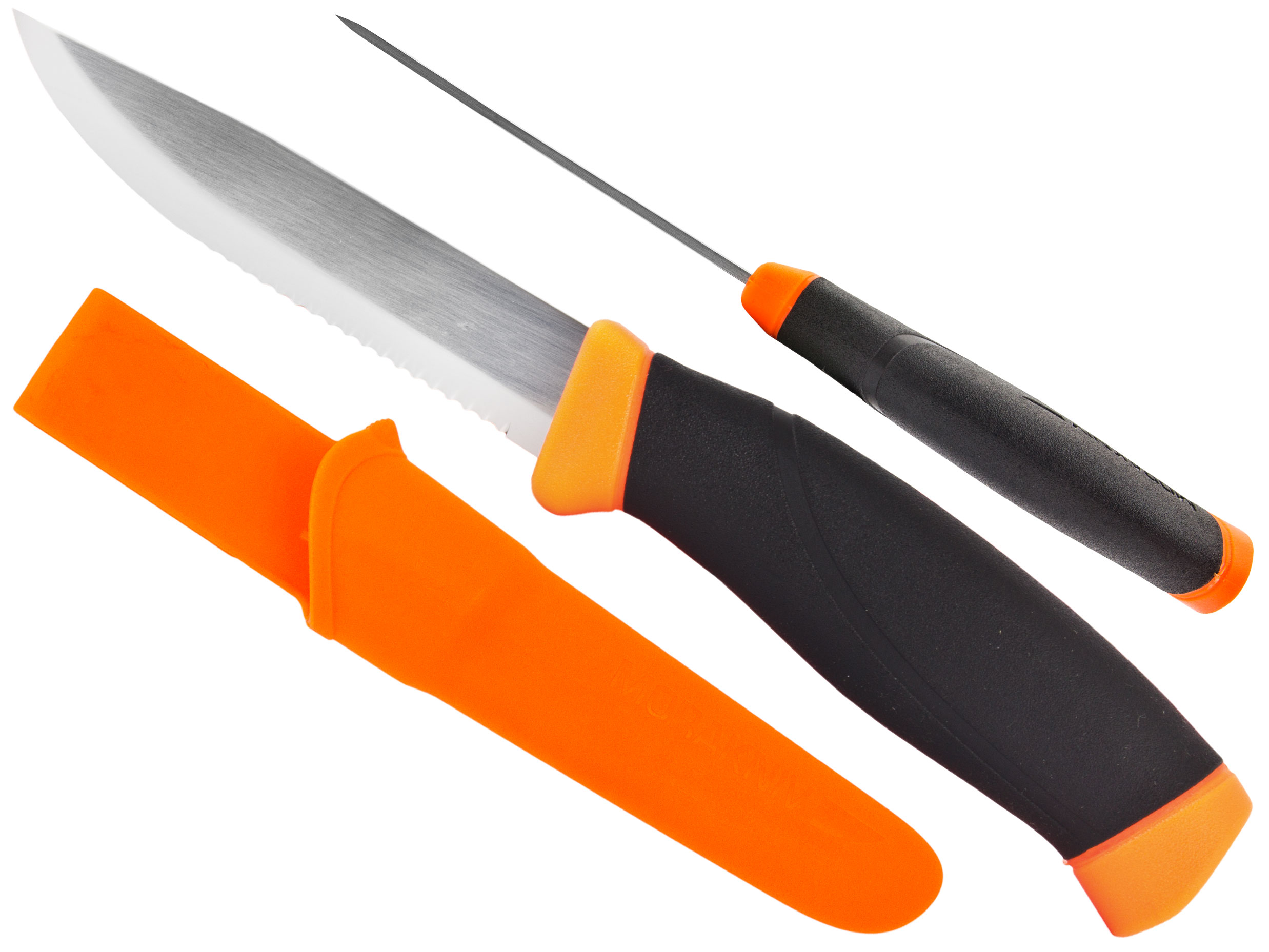 Nóż Morakniv Companion F Serrated pomarańczowy ząbkowany stal nierdzewna - obrazek 7