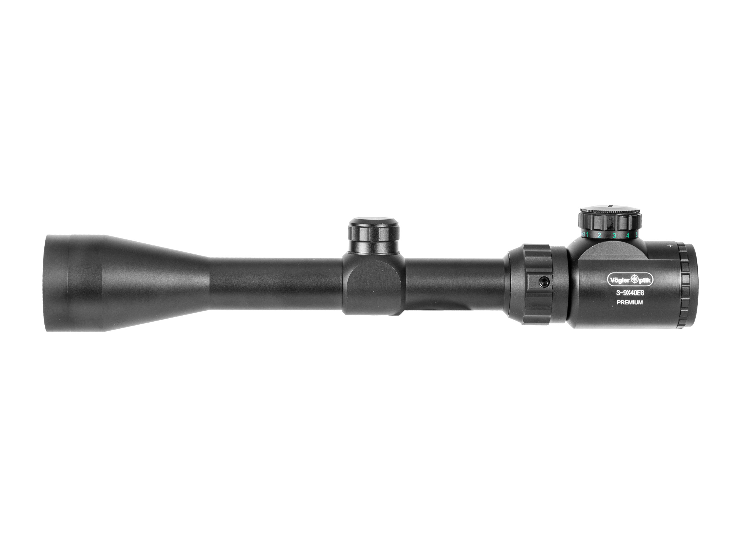 Luneta celownicza Vogler 3-9x40 EG MilDot, z podświetleniem, z montażem