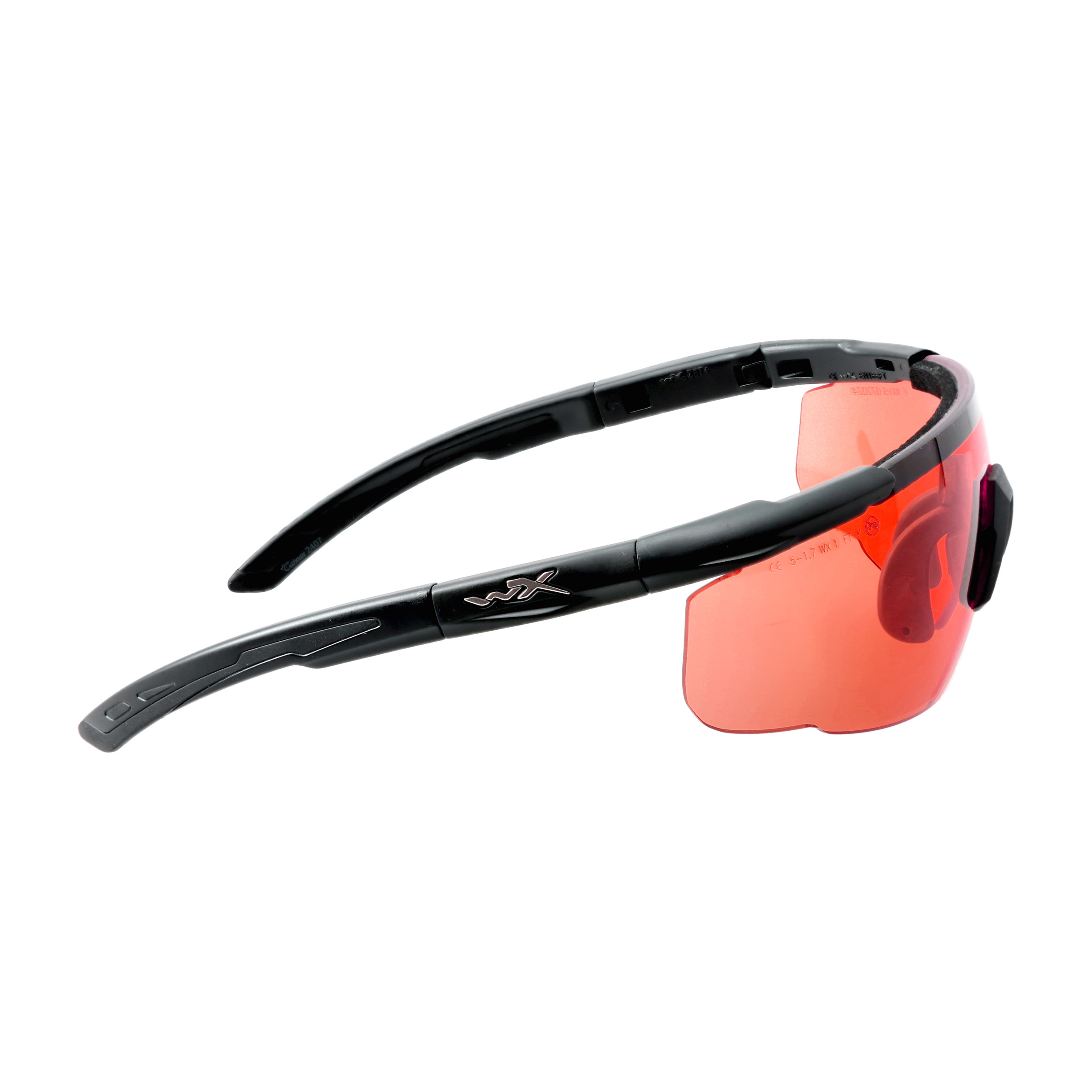Okulary taktyczne Wiley X Saber Advanced 304 vermillion, czarne oprawki - obrazek 3