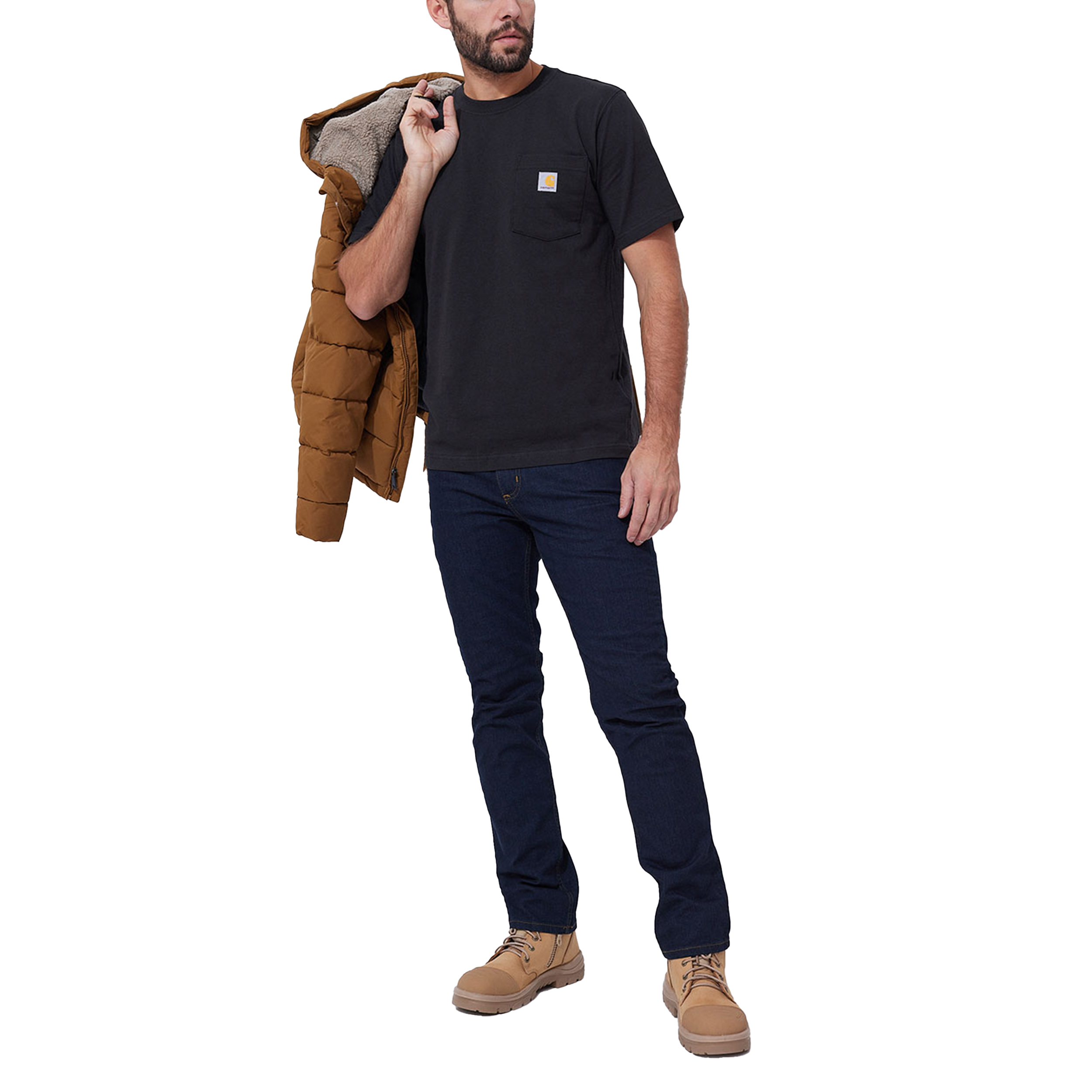 Koszulka Carhartt K87 Pocket - black S - obrazek 5