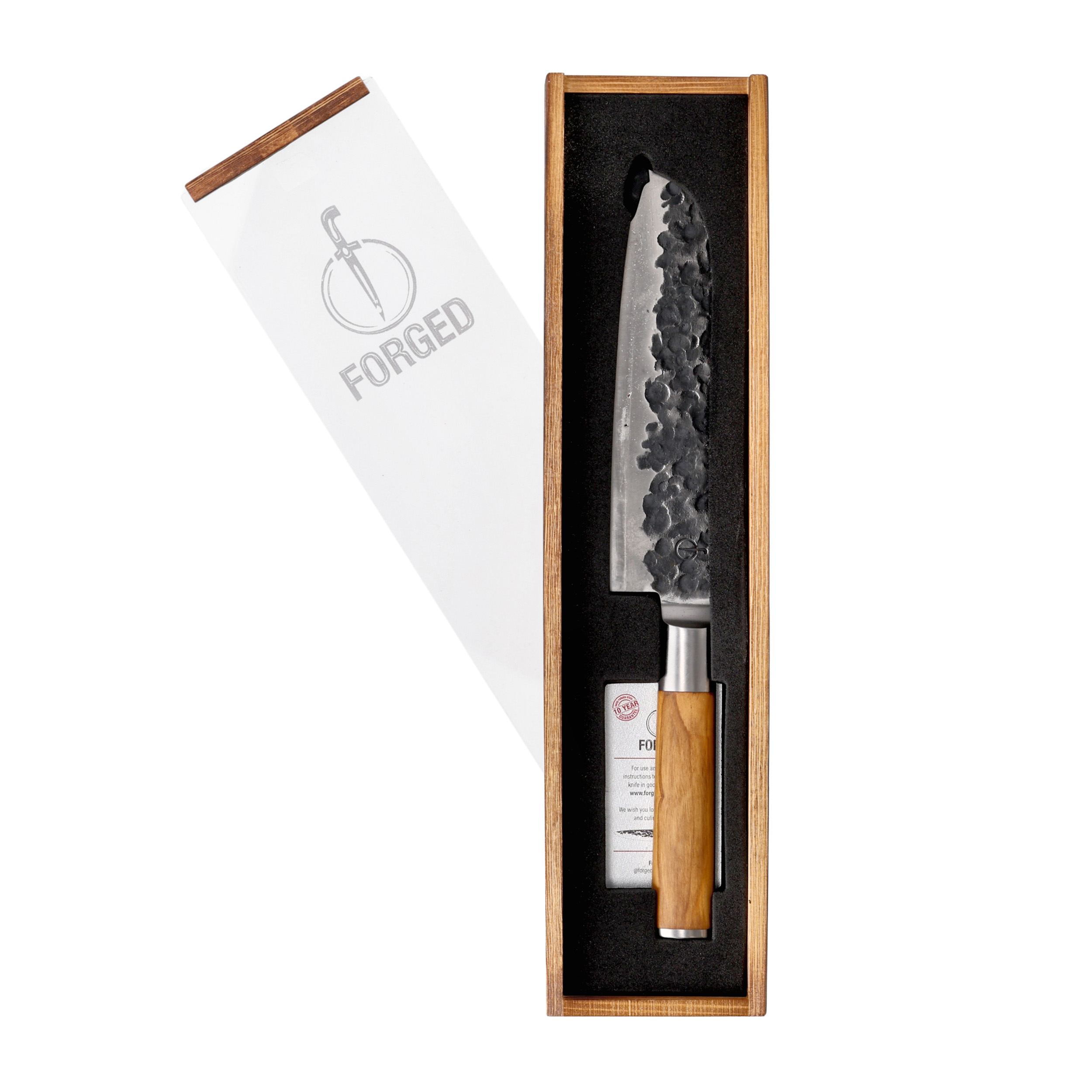 Nóż kuchenny Forged Santoku olive 18 cm - obrazek 5